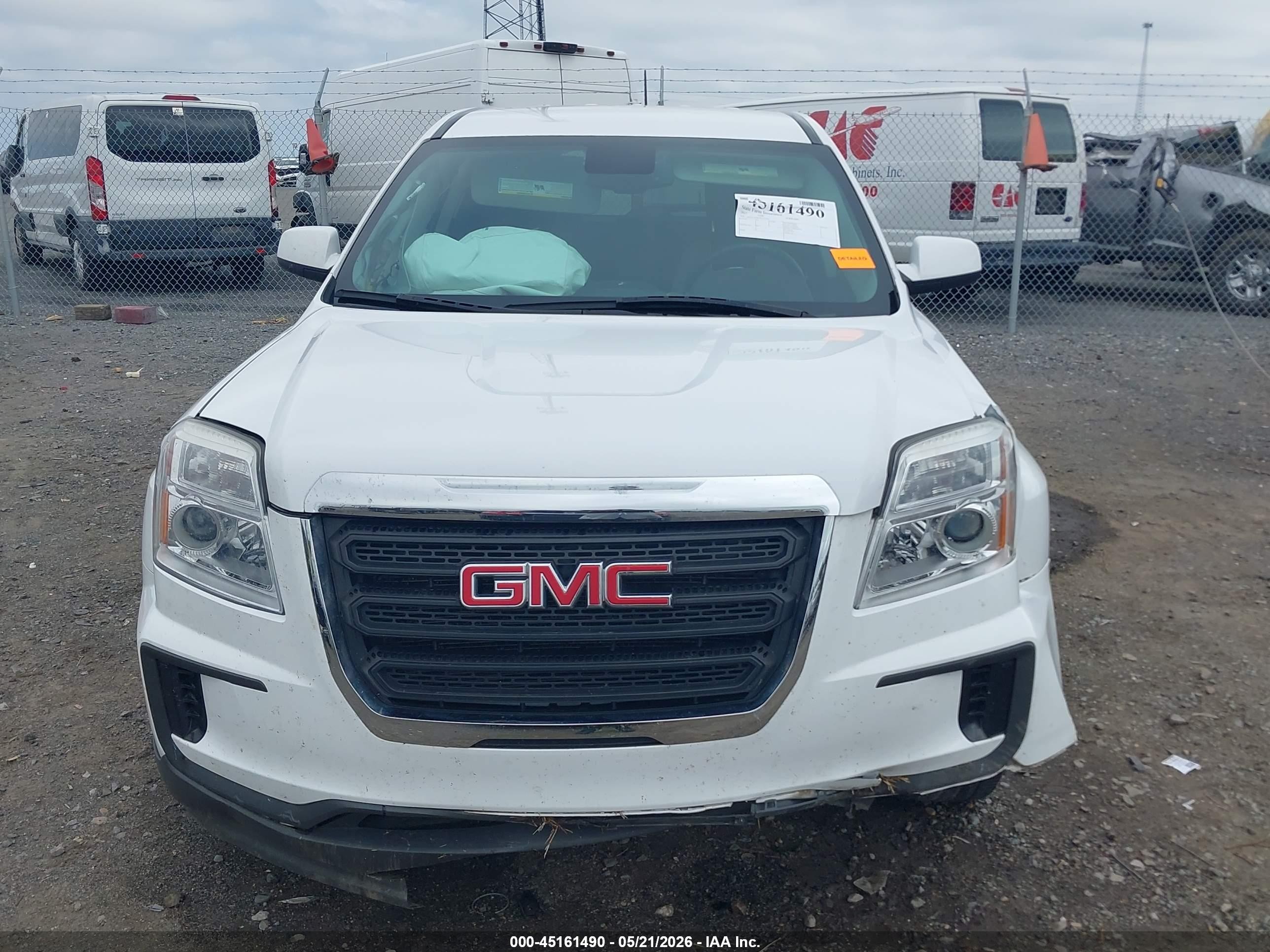 2017 Gmc Terrain Sle-1 White vin: 2GKALMEK5H6275464