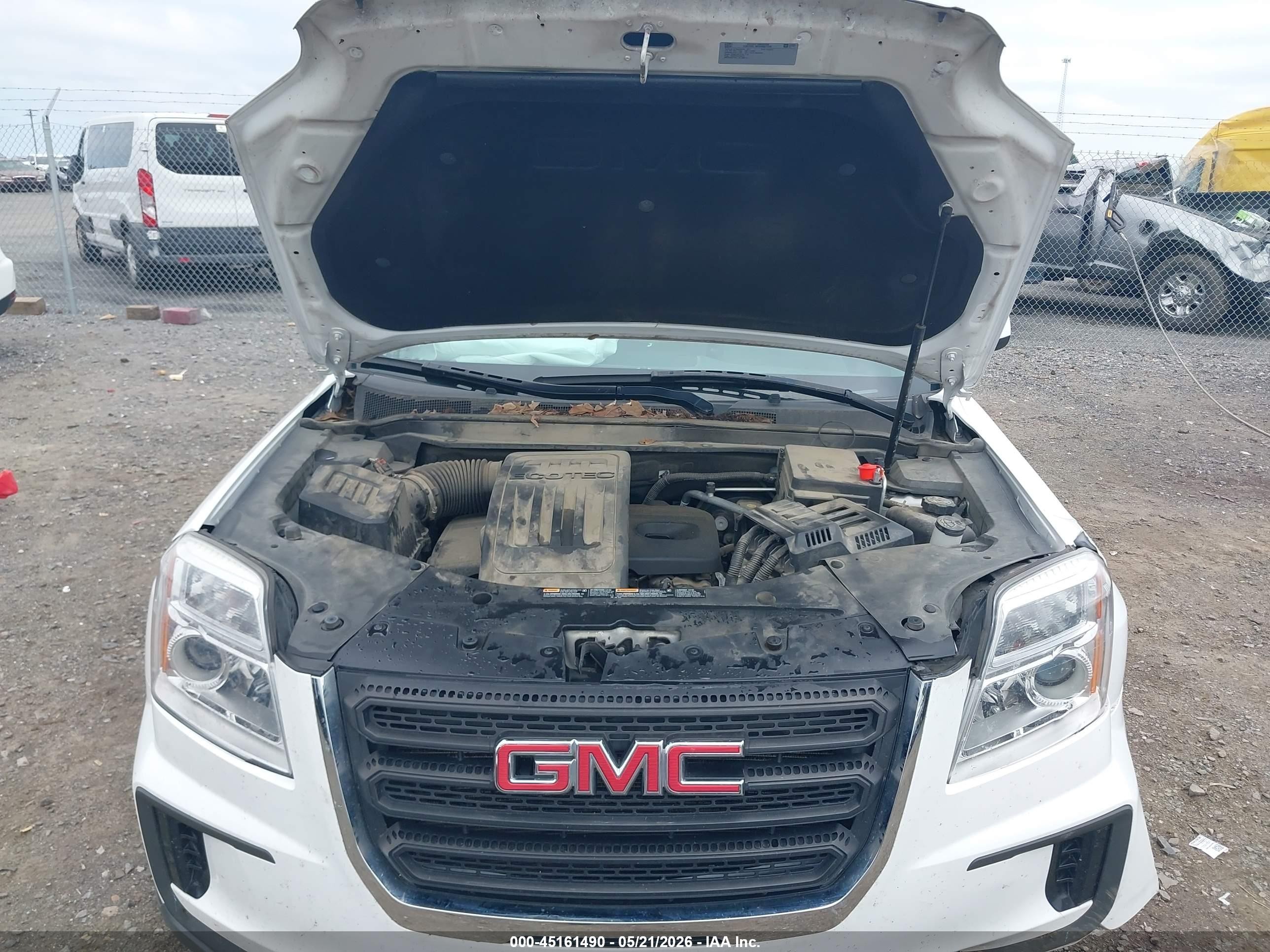 2017 Gmc Terrain Sle-1 White vin: 2GKALMEK5H6275464