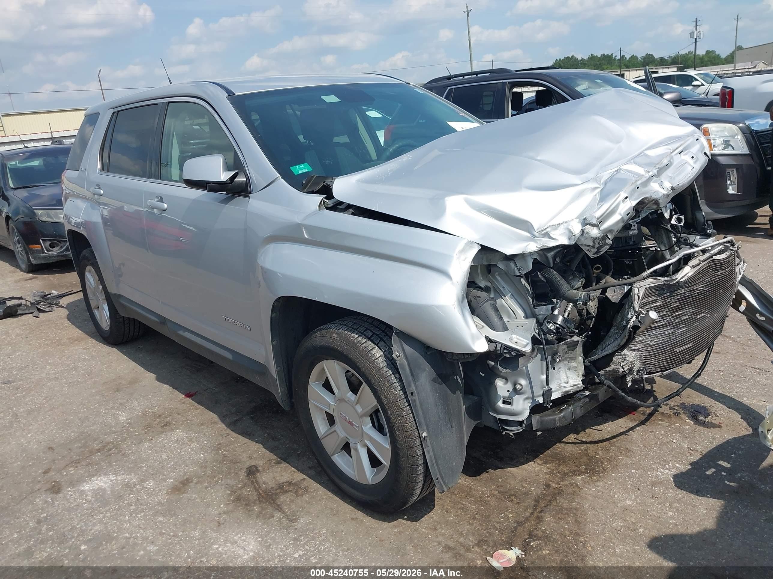 2012 Gmc Terrain Sle-1 Silver vin: 2GKALMEK6C6176337