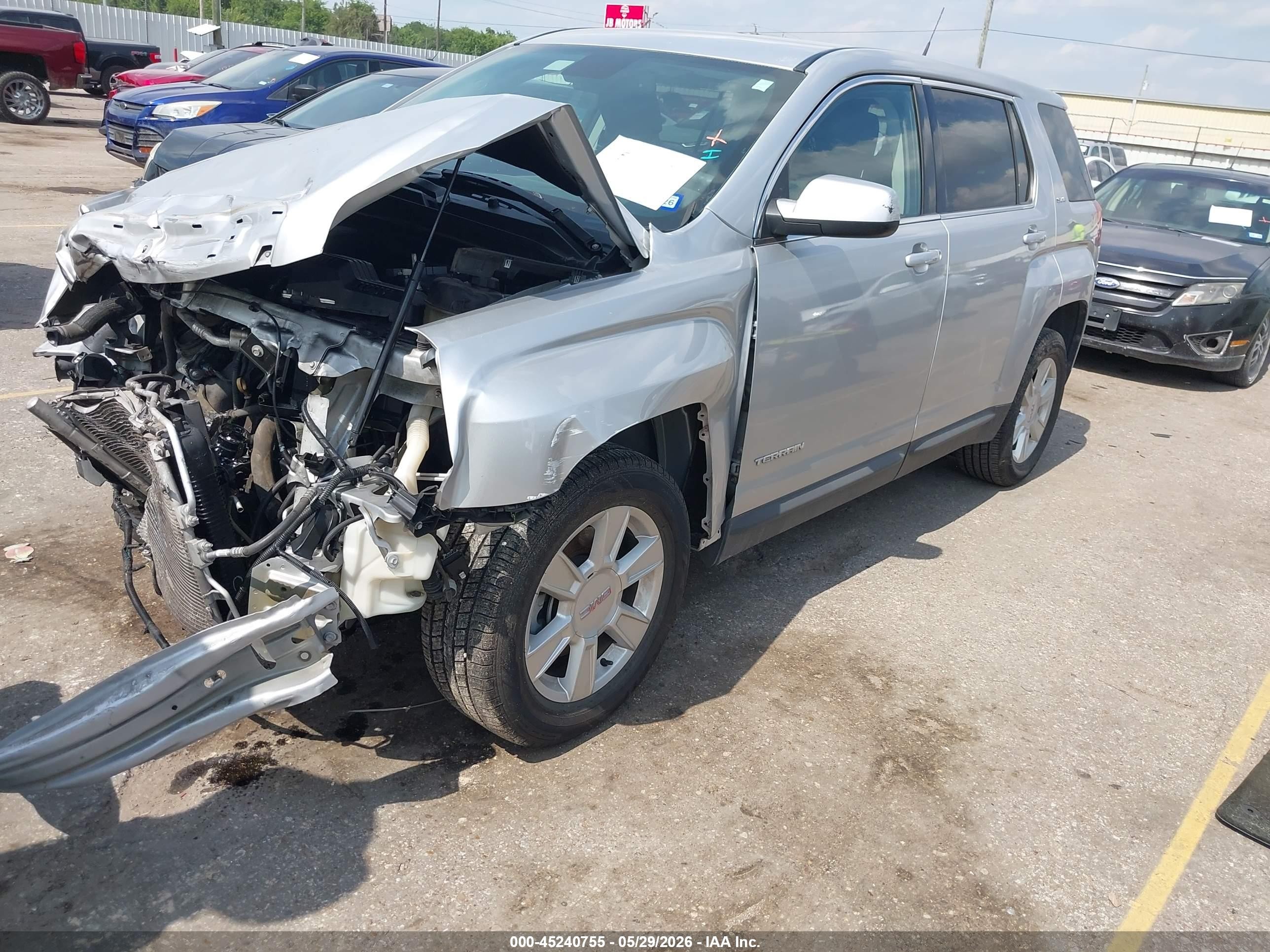 2012 Gmc Terrain Sle-1 Silver vin: 2GKALMEK6C6176337