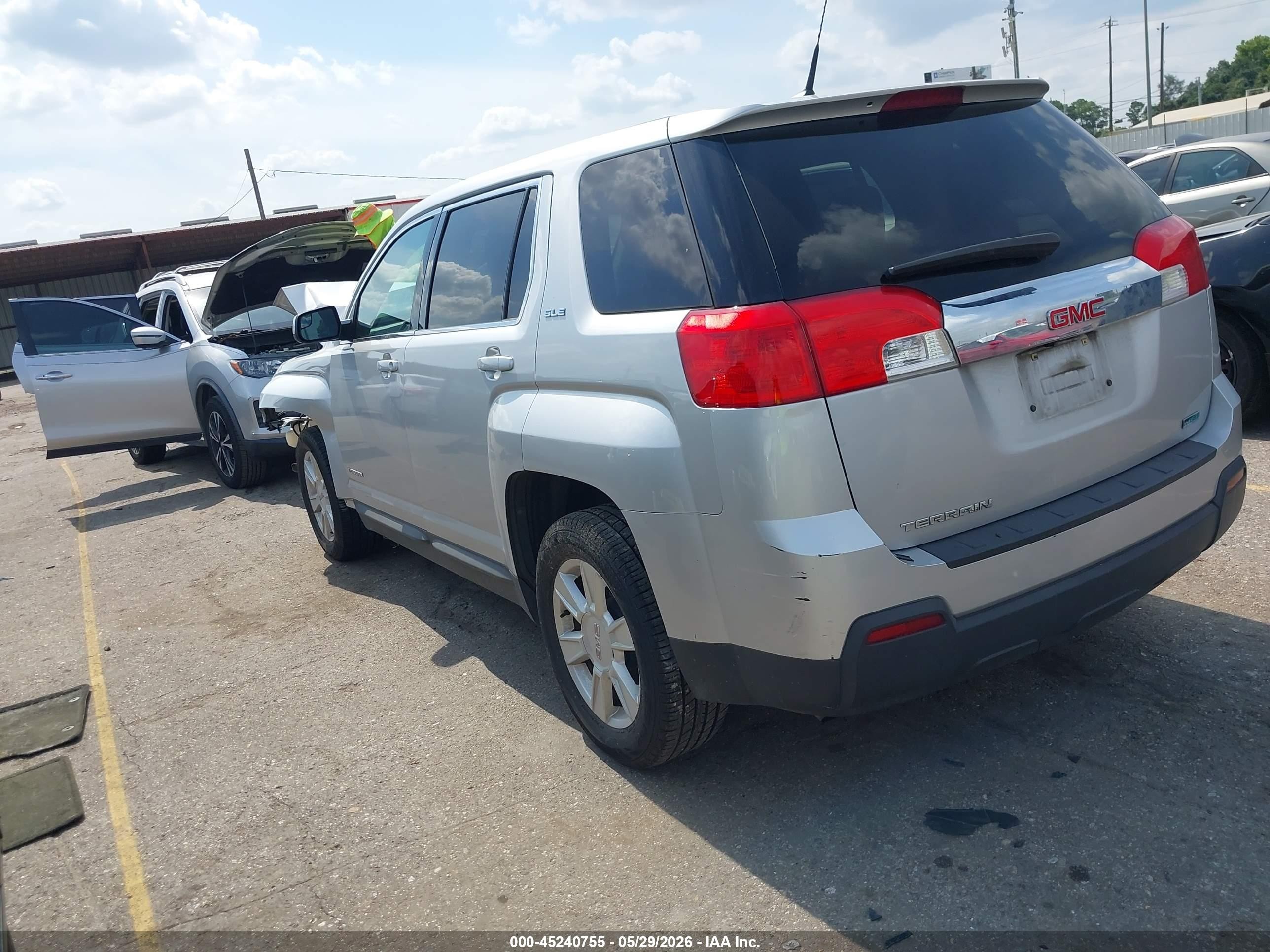 2012 Gmc Terrain Sle-1 Silver vin: 2GKALMEK6C6176337