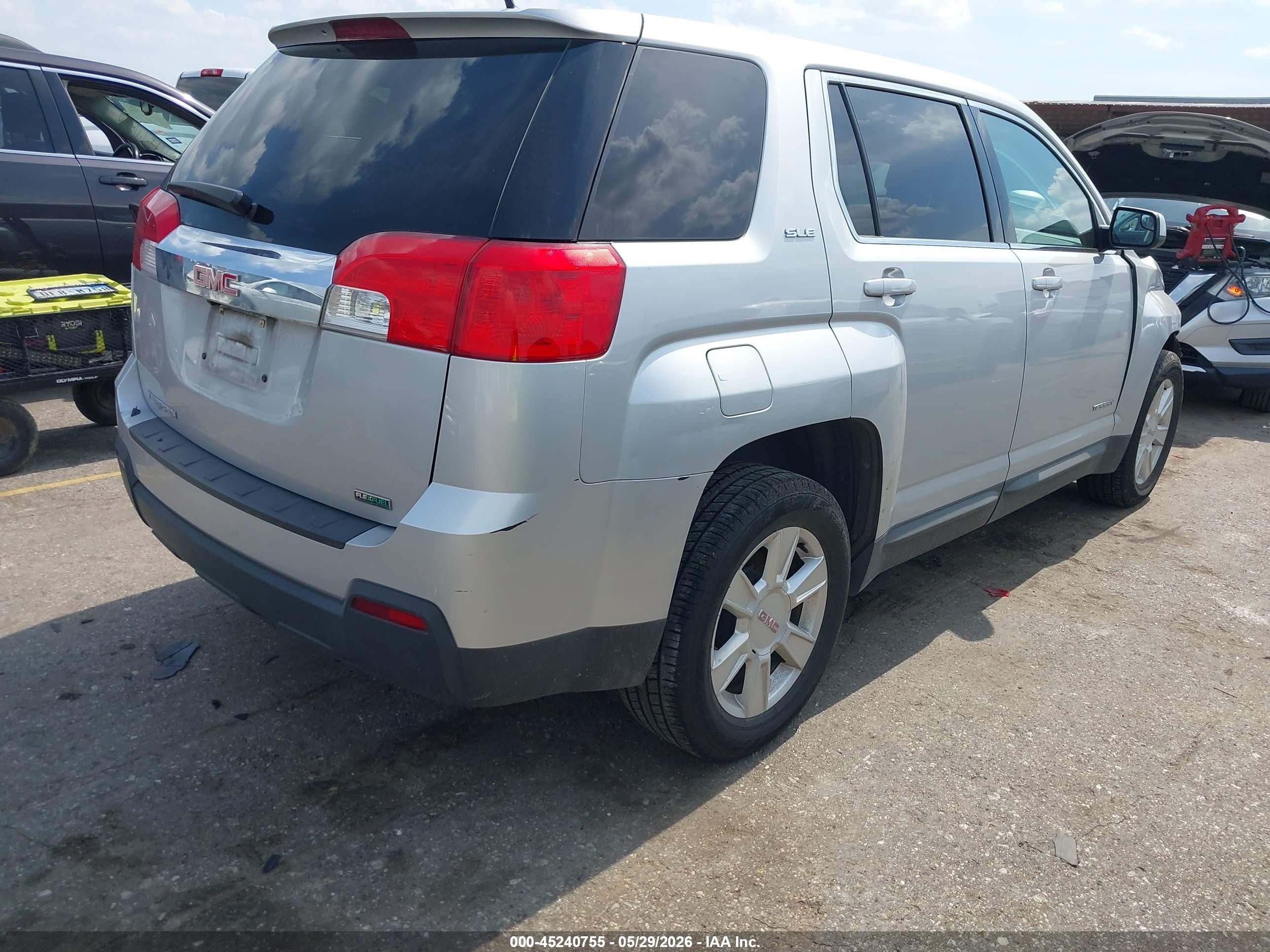 2012 Gmc Terrain Sle-1 Silver vin: 2GKALMEK6C6176337