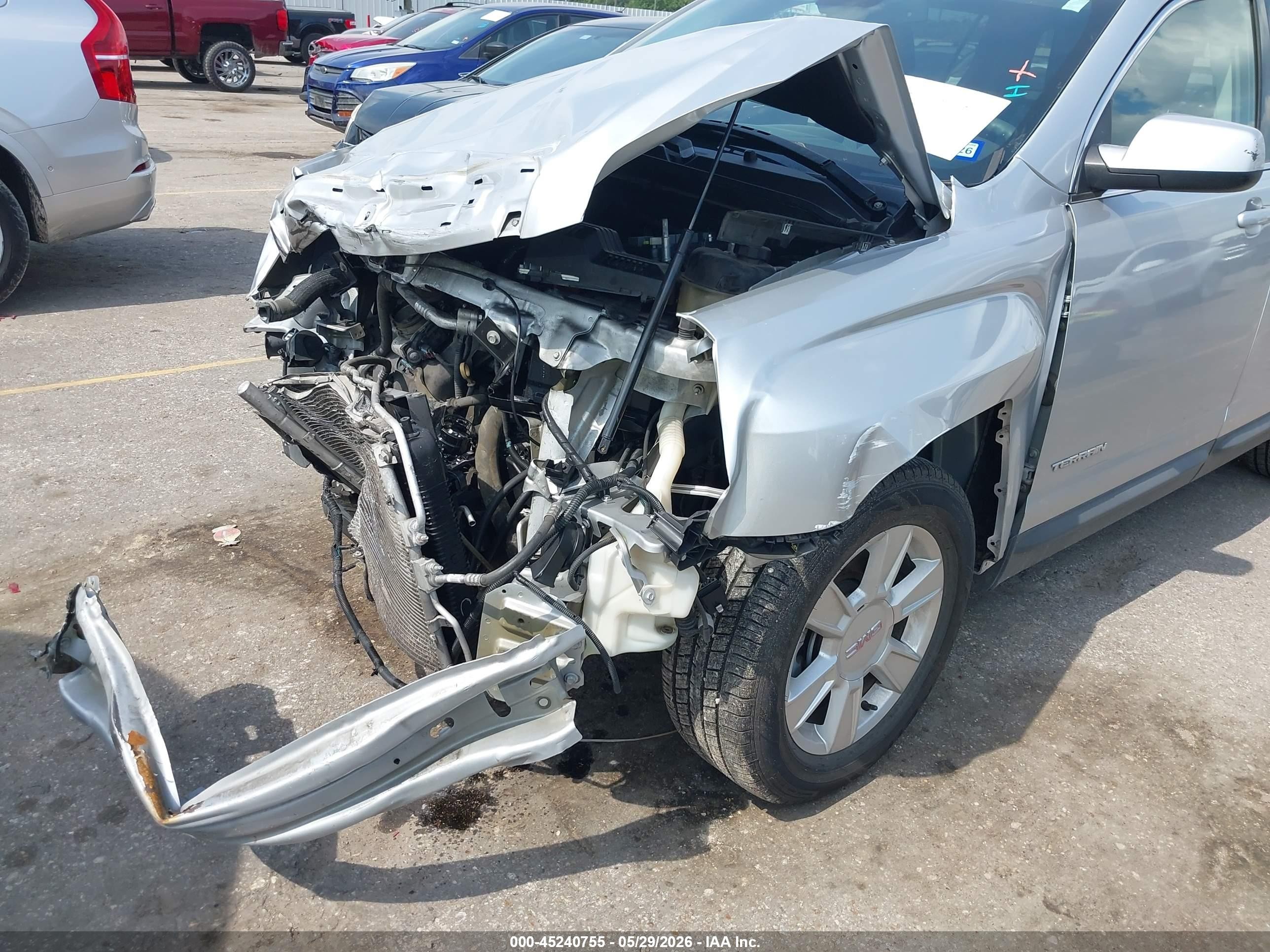 2012 Gmc Terrain Sle-1 Silver vin: 2GKALMEK6C6176337