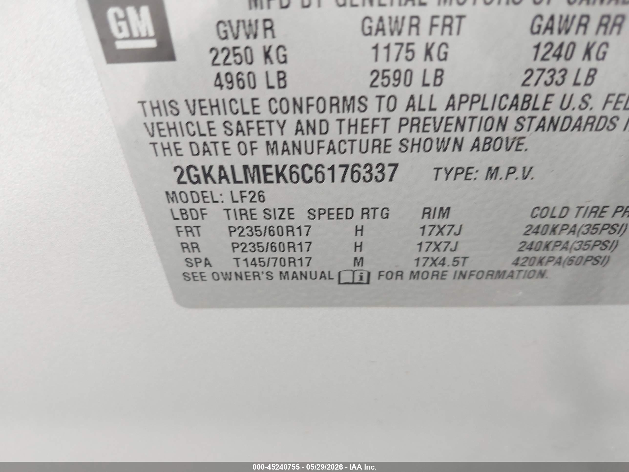 2012 Gmc Terrain Sle-1 Silver vin: 2GKALMEK6C6176337