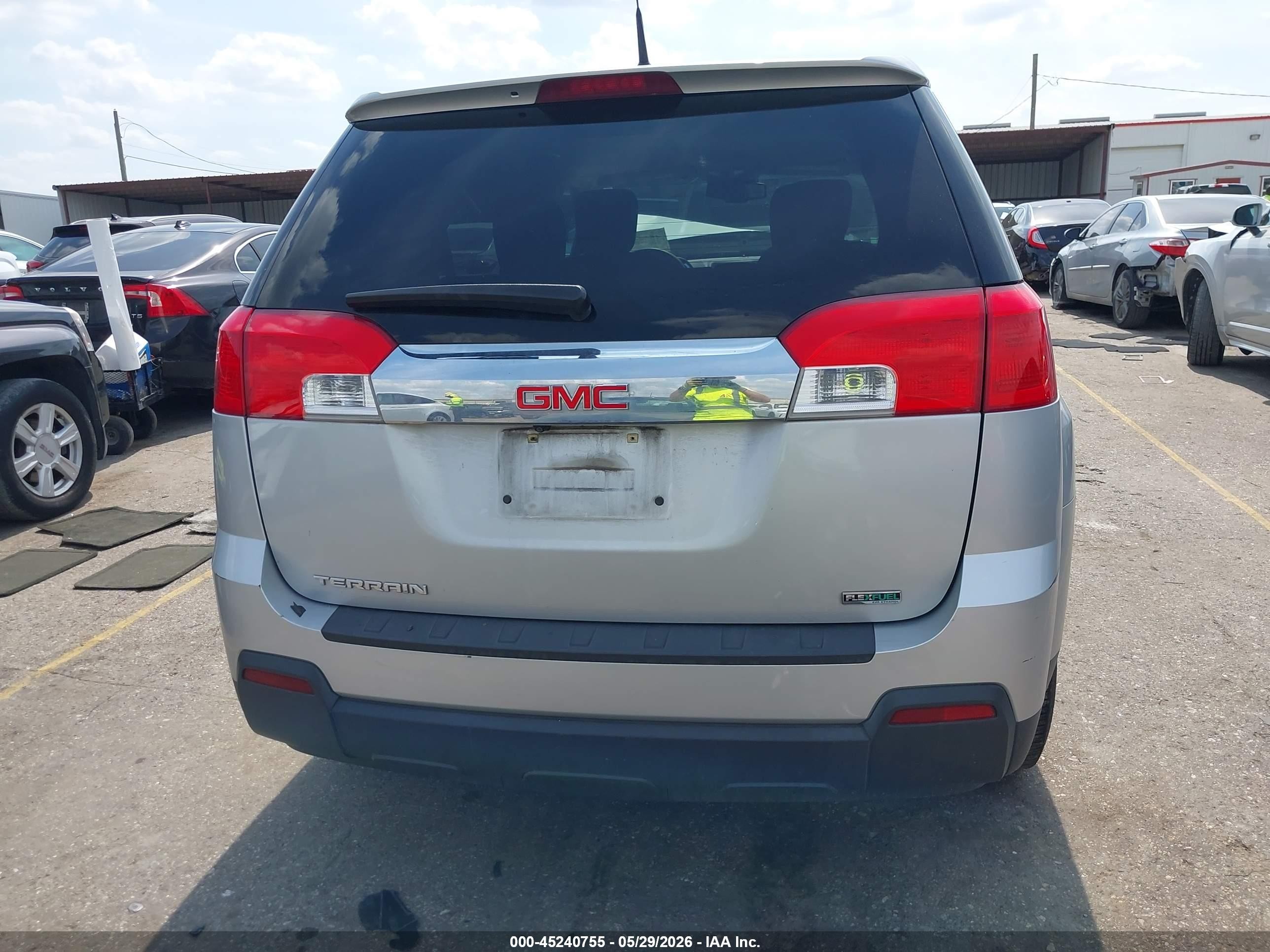 2012 Gmc Terrain Sle-1 Silver vin: 2GKALMEK6C6176337