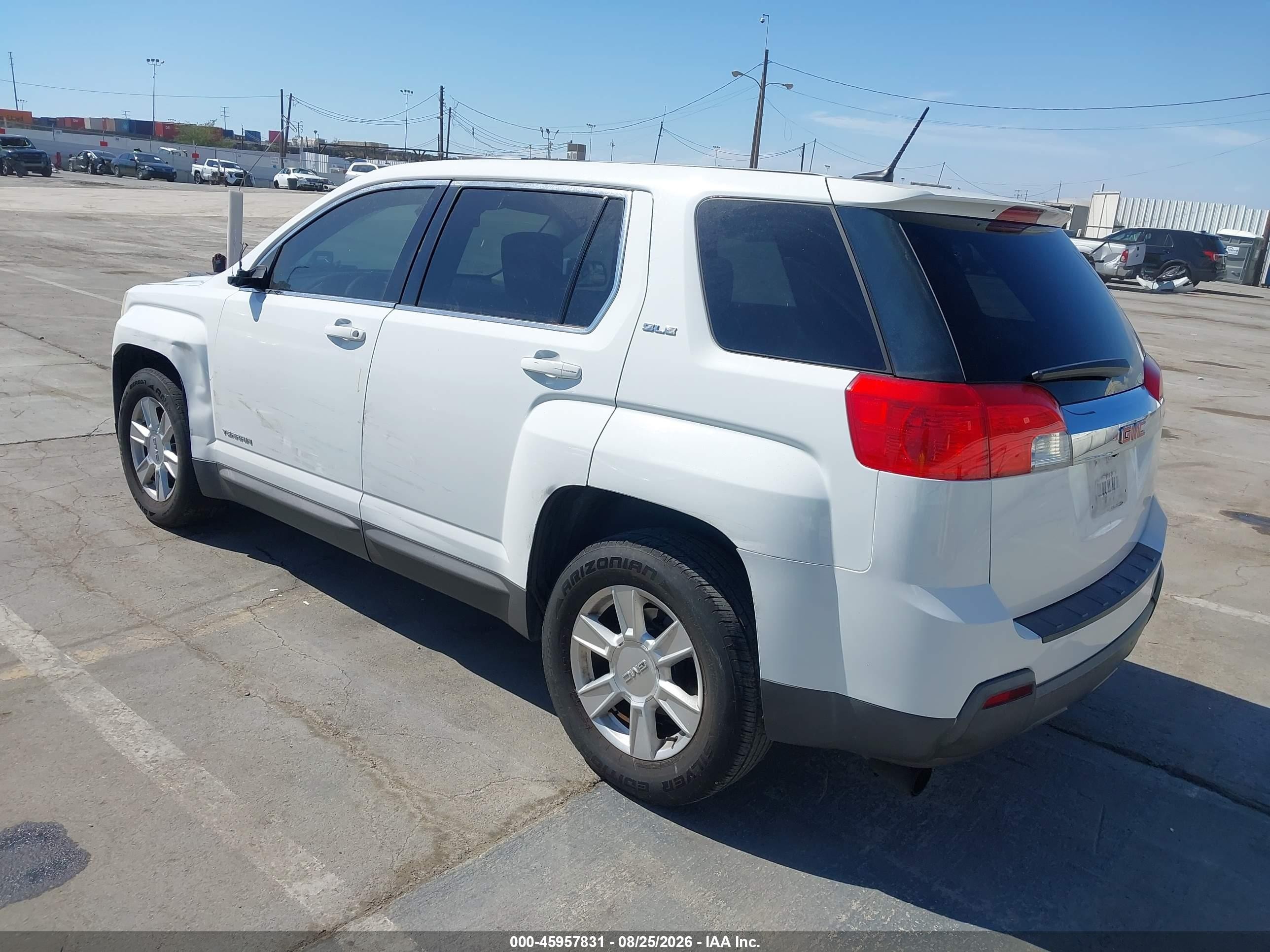 2013 Gmc Terrain Sle-1 White vin: 2GKALMEK6D6172421