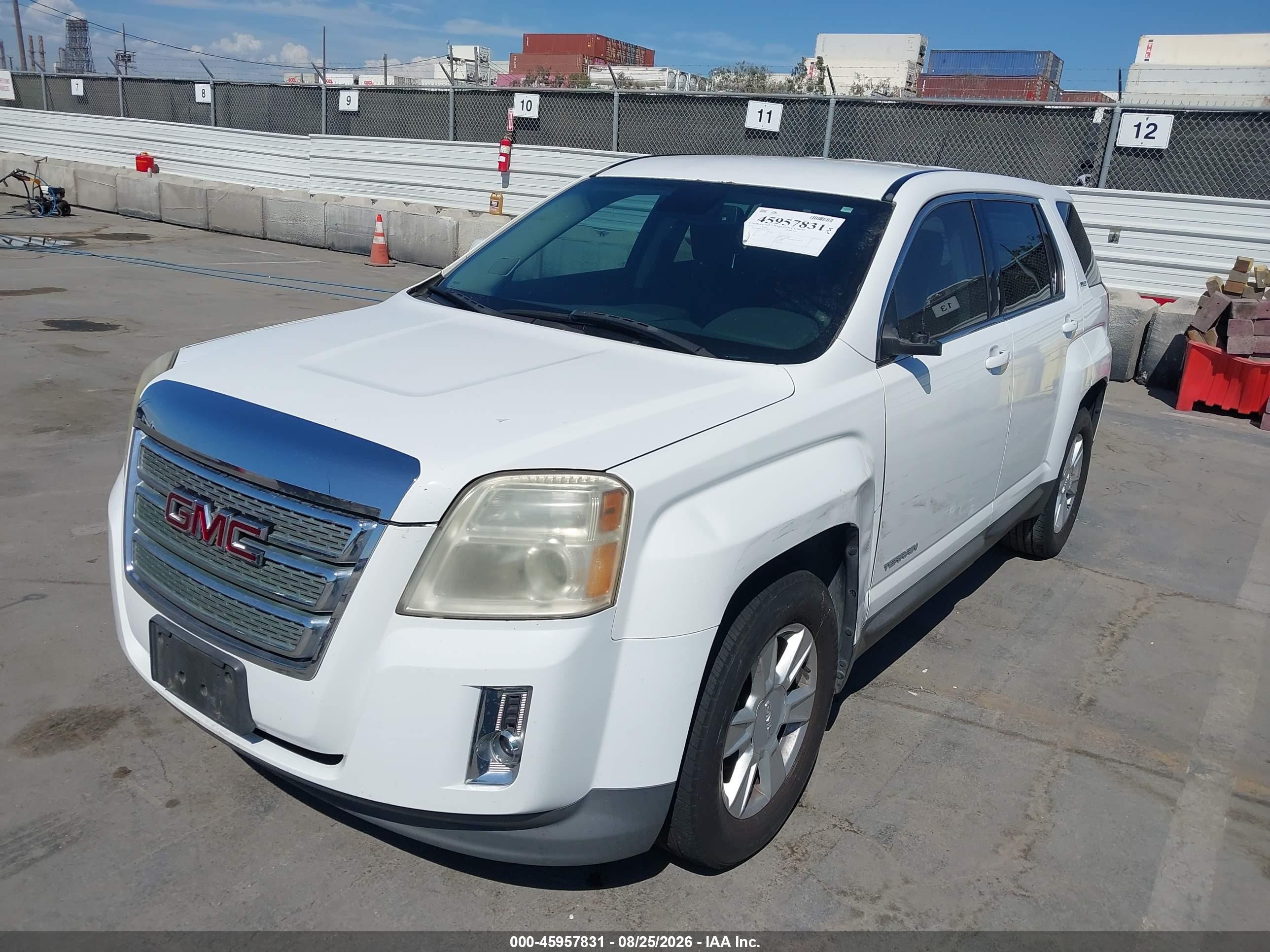 2013 Gmc Terrain Sle-1 White vin: 2GKALMEK6D6172421