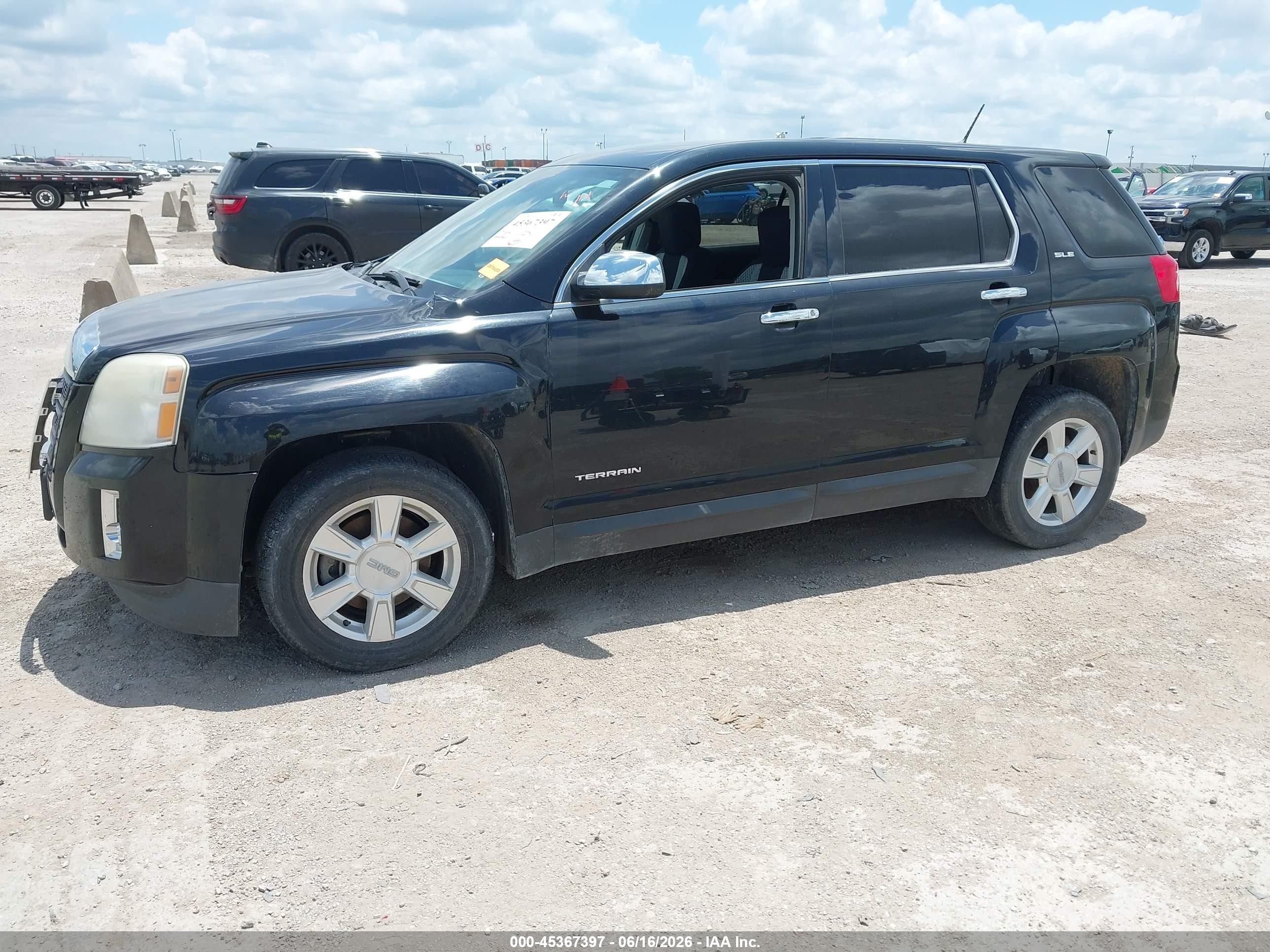 2013 Gmc Terrain Sle-1 Black vin: 2GKALMEK6D6219317