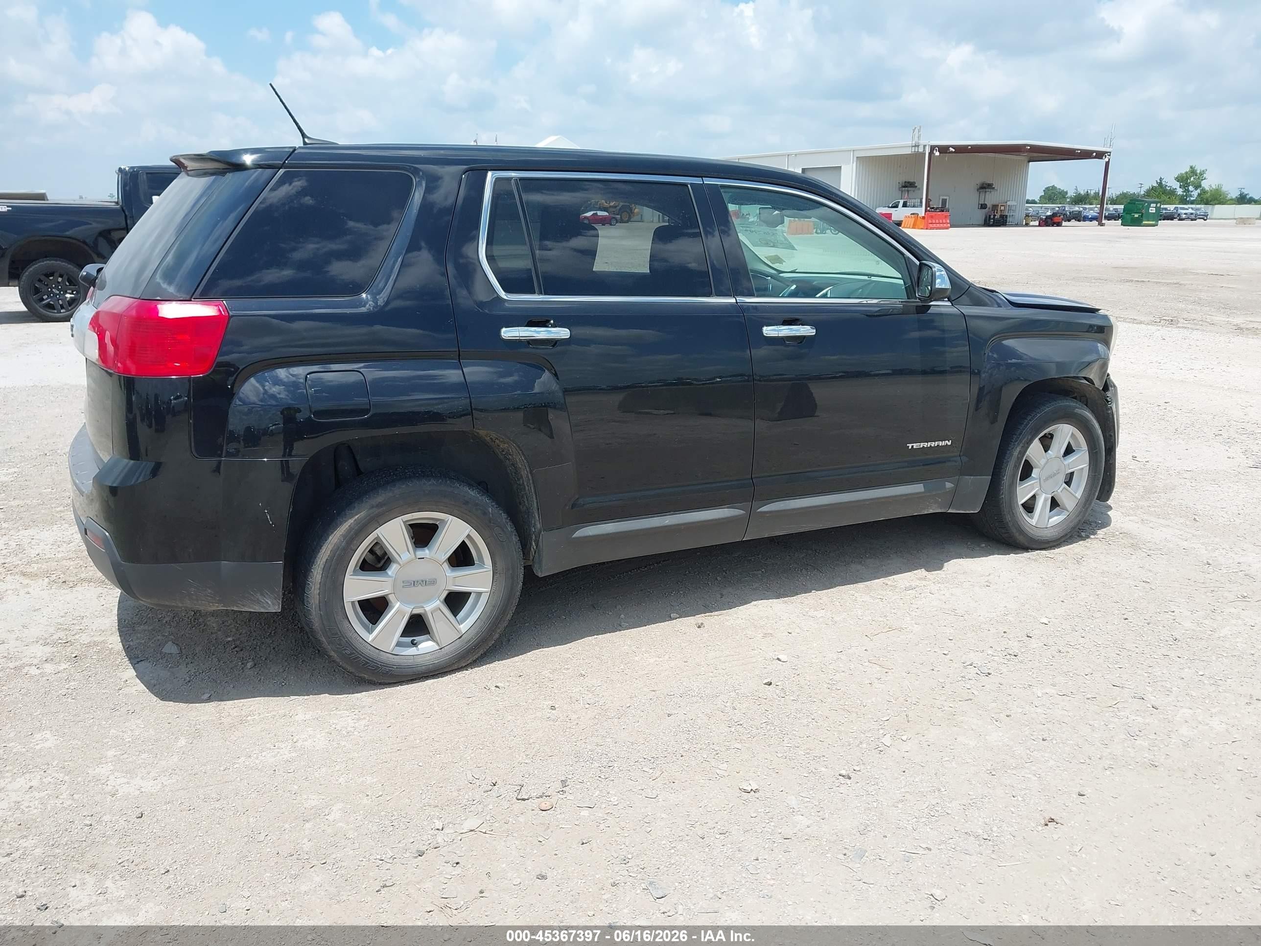 2013 Gmc Terrain Sle-1 Black vin: 2GKALMEK6D6219317