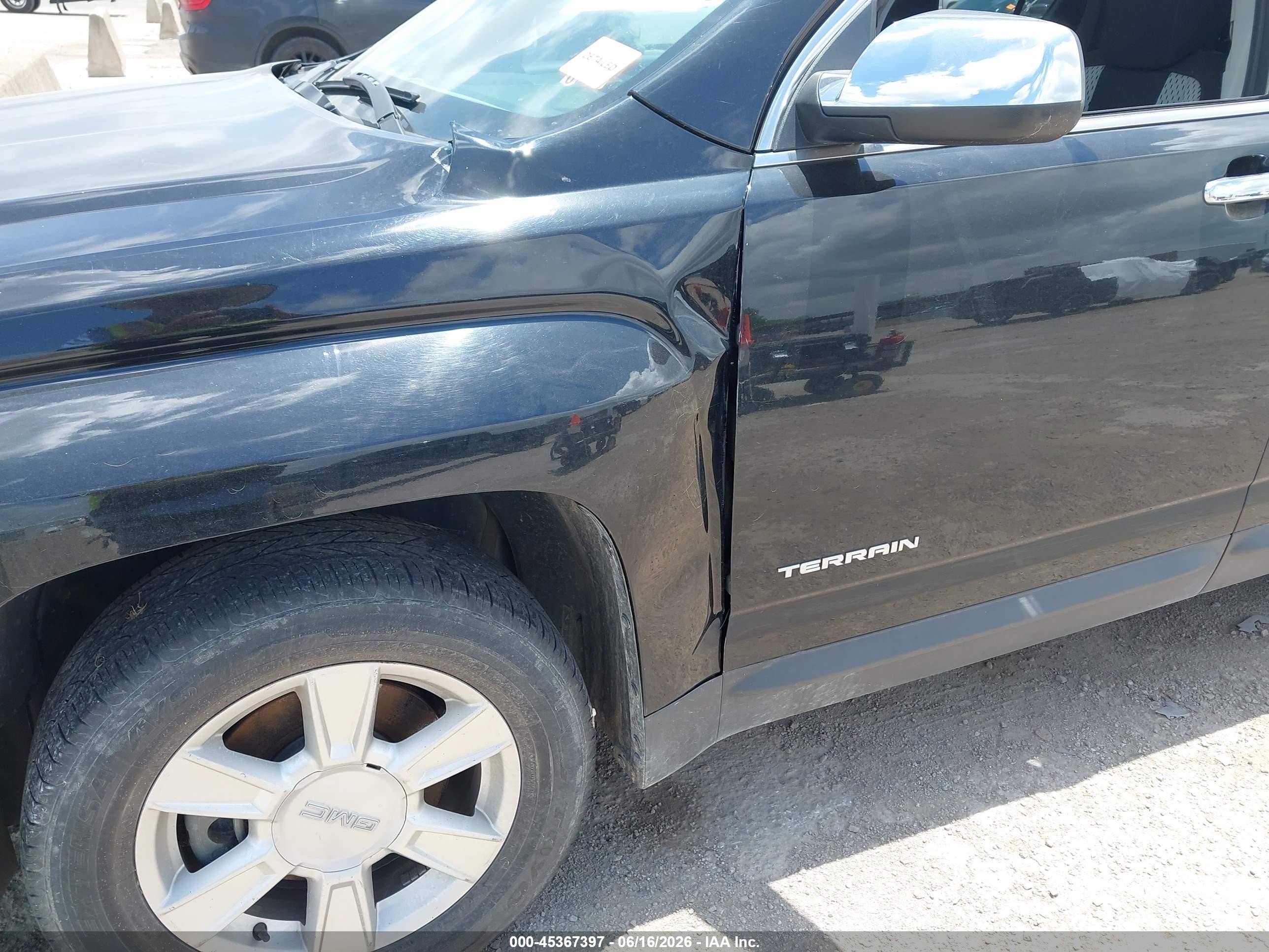 2013 Gmc Terrain Sle-1 Black vin: 2GKALMEK6D6219317