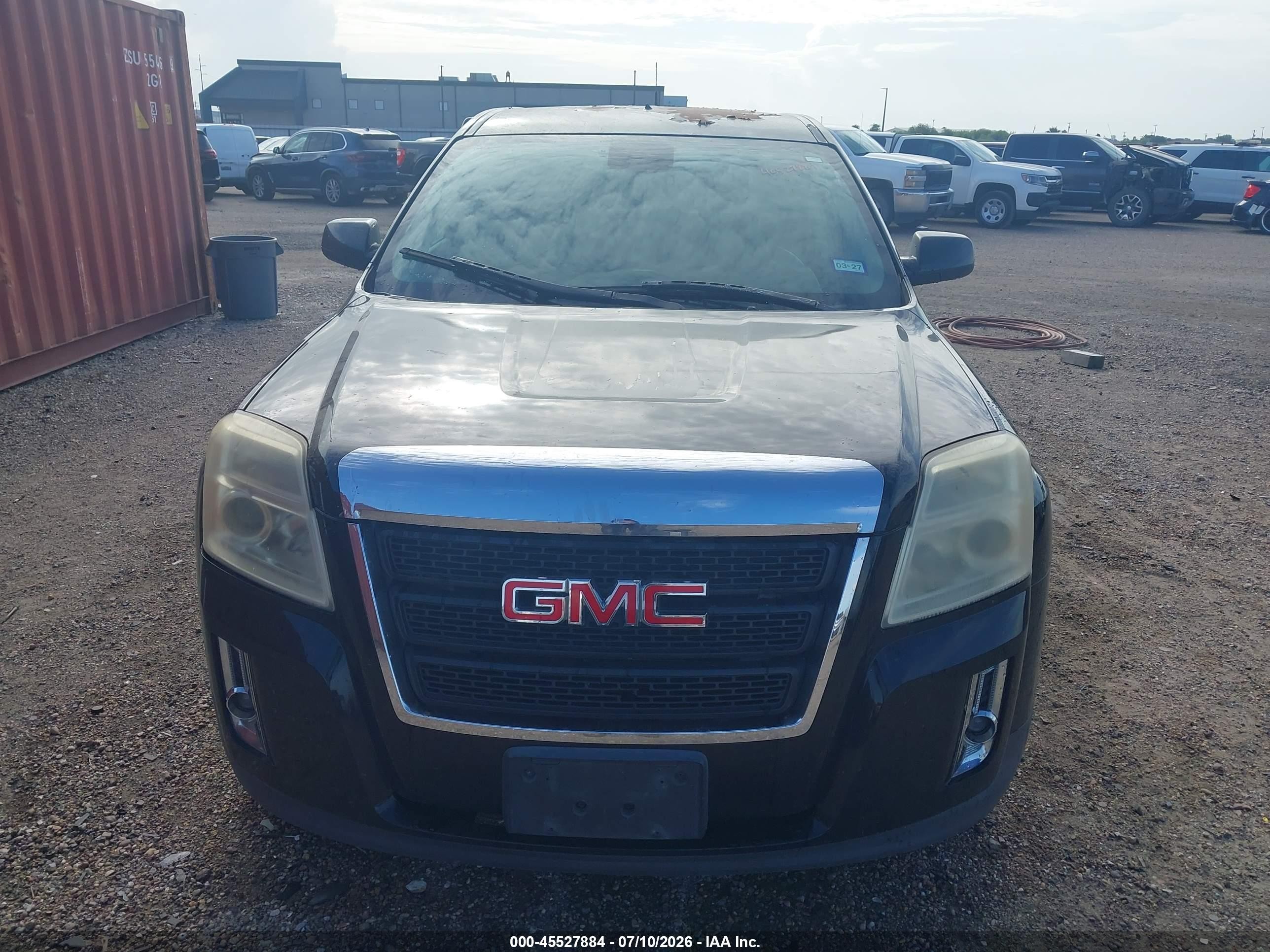 2013 Gmc Terrain Sle-1 Black vin: 2GKALMEK6D6250566