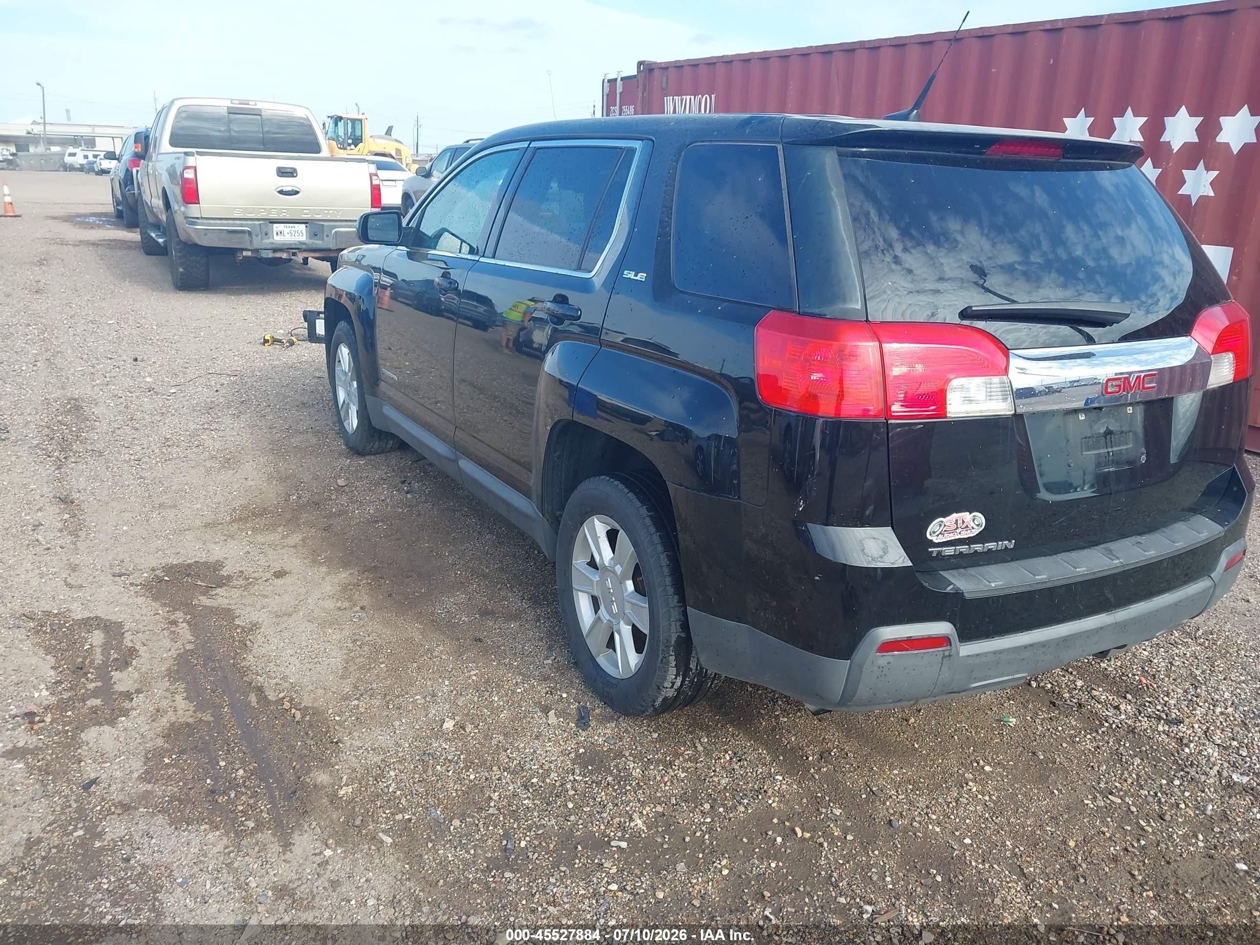 2013 Gmc Terrain Sle-1 Black vin: 2GKALMEK6D6250566