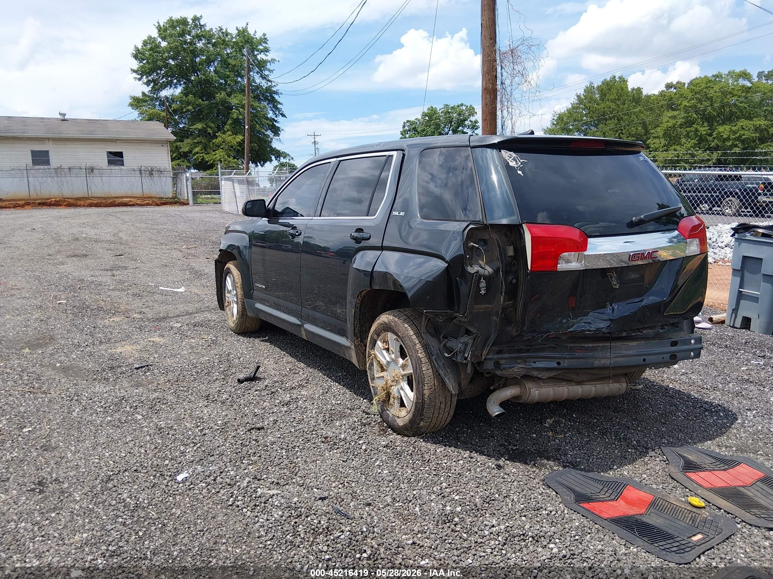 2013 Gmc Terrain Sle-1 Green vin: 2GKALMEK6D6266928