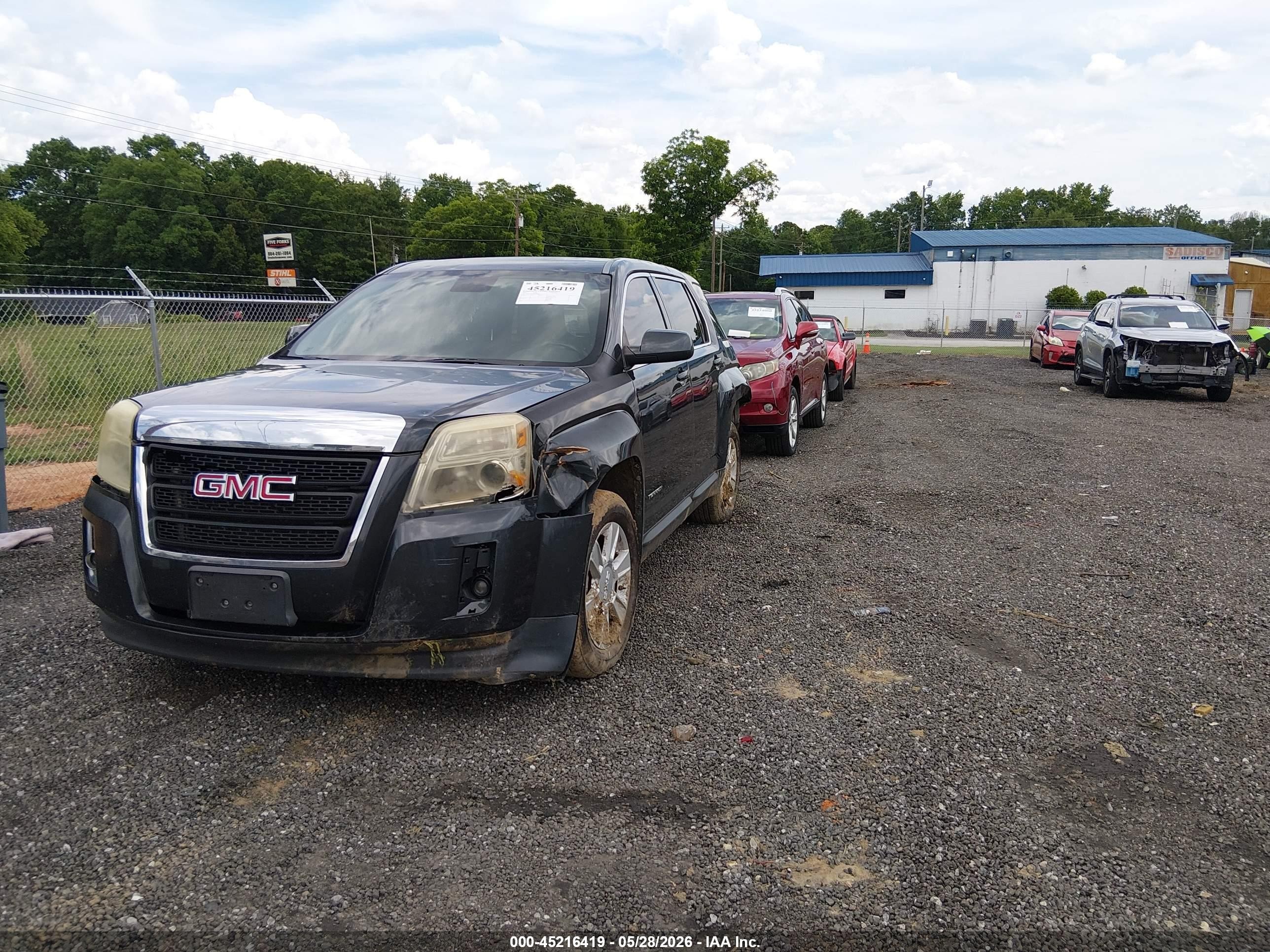 2013 Gmc Terrain Sle-1 Green vin: 2GKALMEK6D6266928