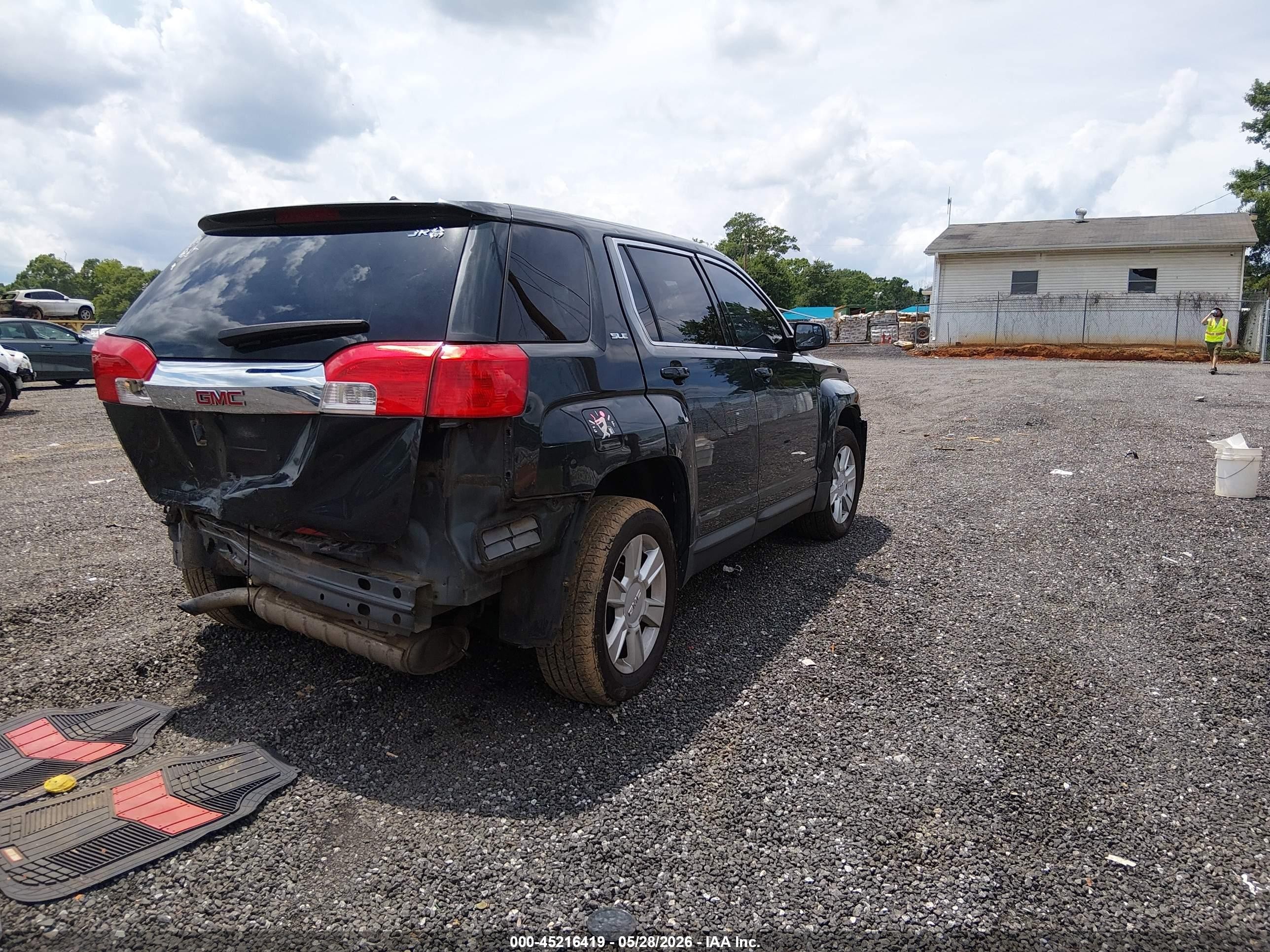 2013 Gmc Terrain Sle-1 Green vin: 2GKALMEK6D6266928