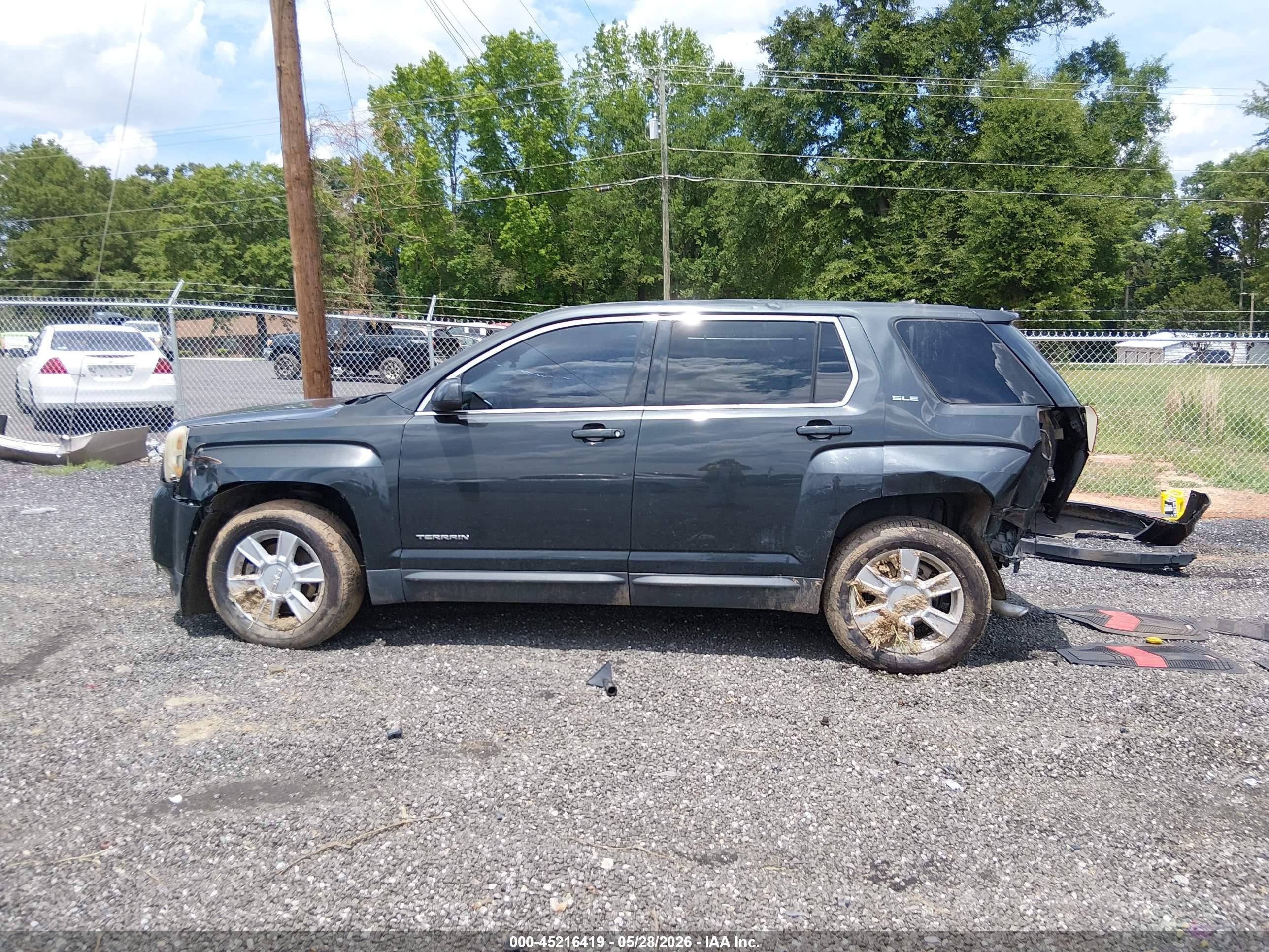 2013 Gmc Terrain Sle-1 Green vin: 2GKALMEK6D6266928