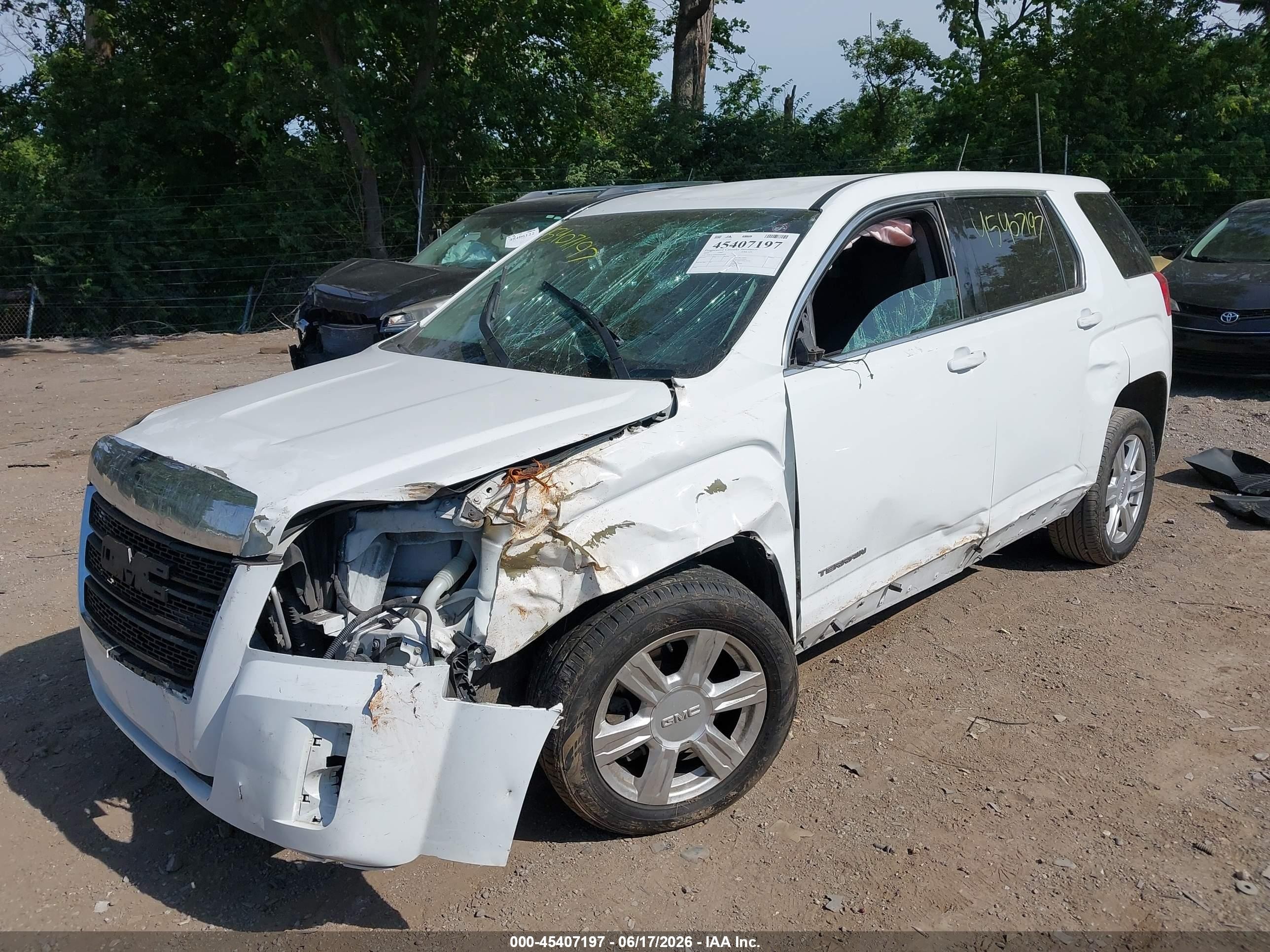 2014 Gmc Terrain Sle-1 White vin: 2GKALMEK6E6106856