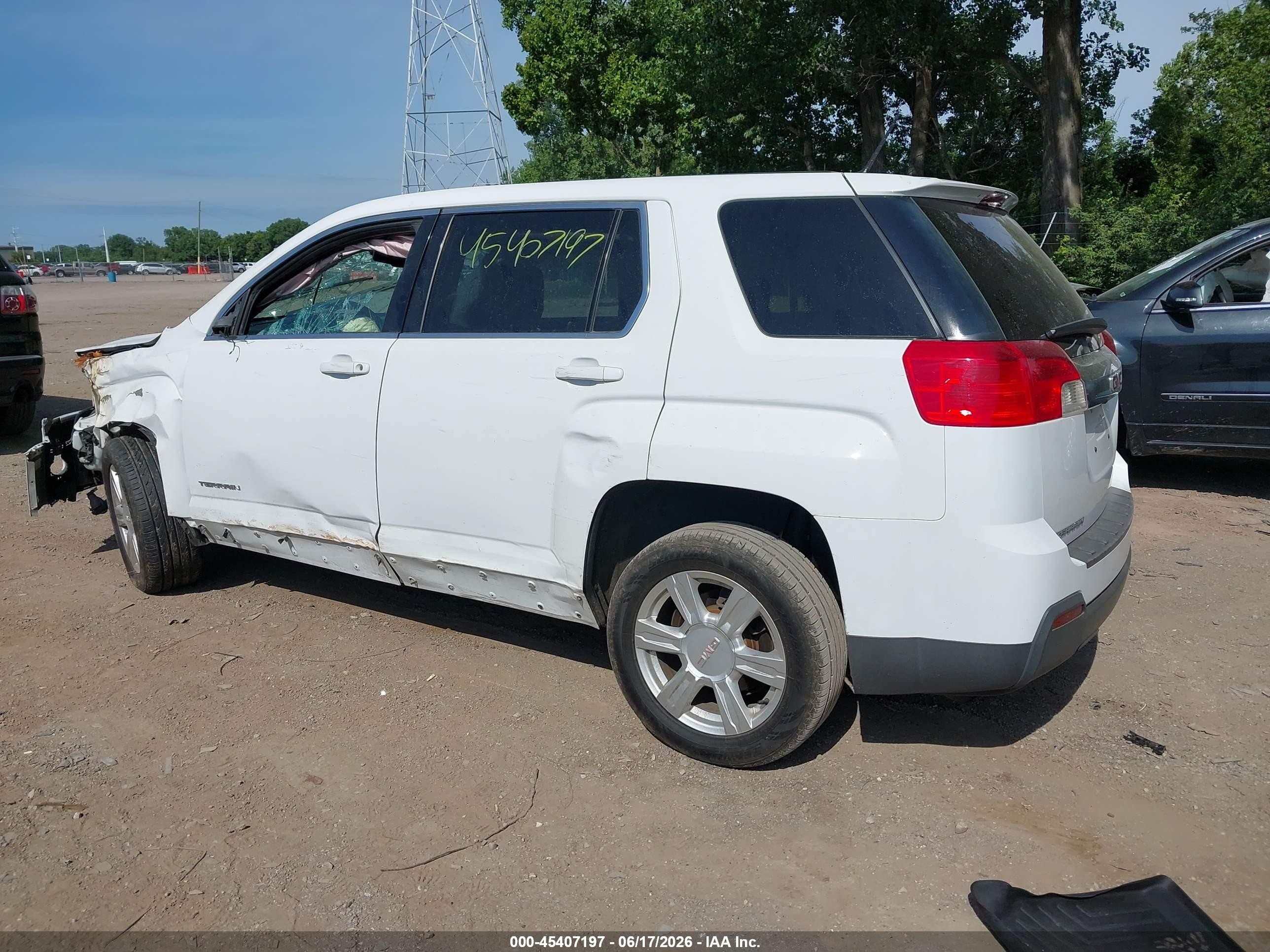 2014 Gmc Terrain Sle-1 White vin: 2GKALMEK6E6106856