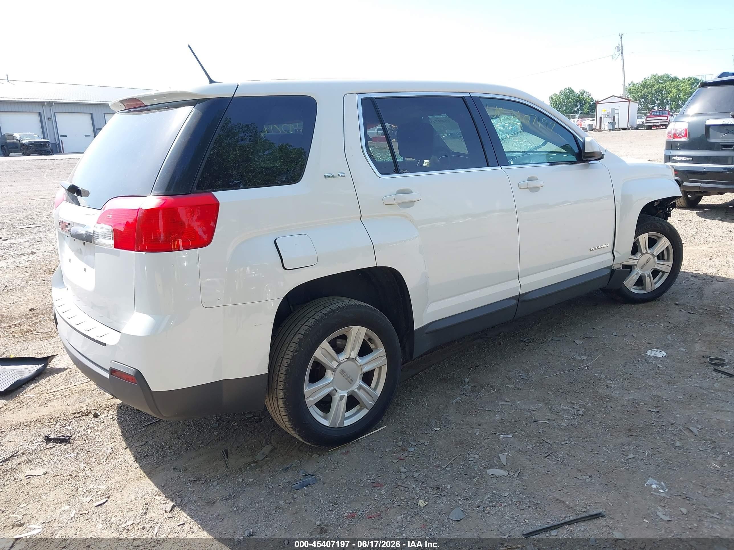2014 Gmc Terrain Sle-1 White vin: 2GKALMEK6E6106856
