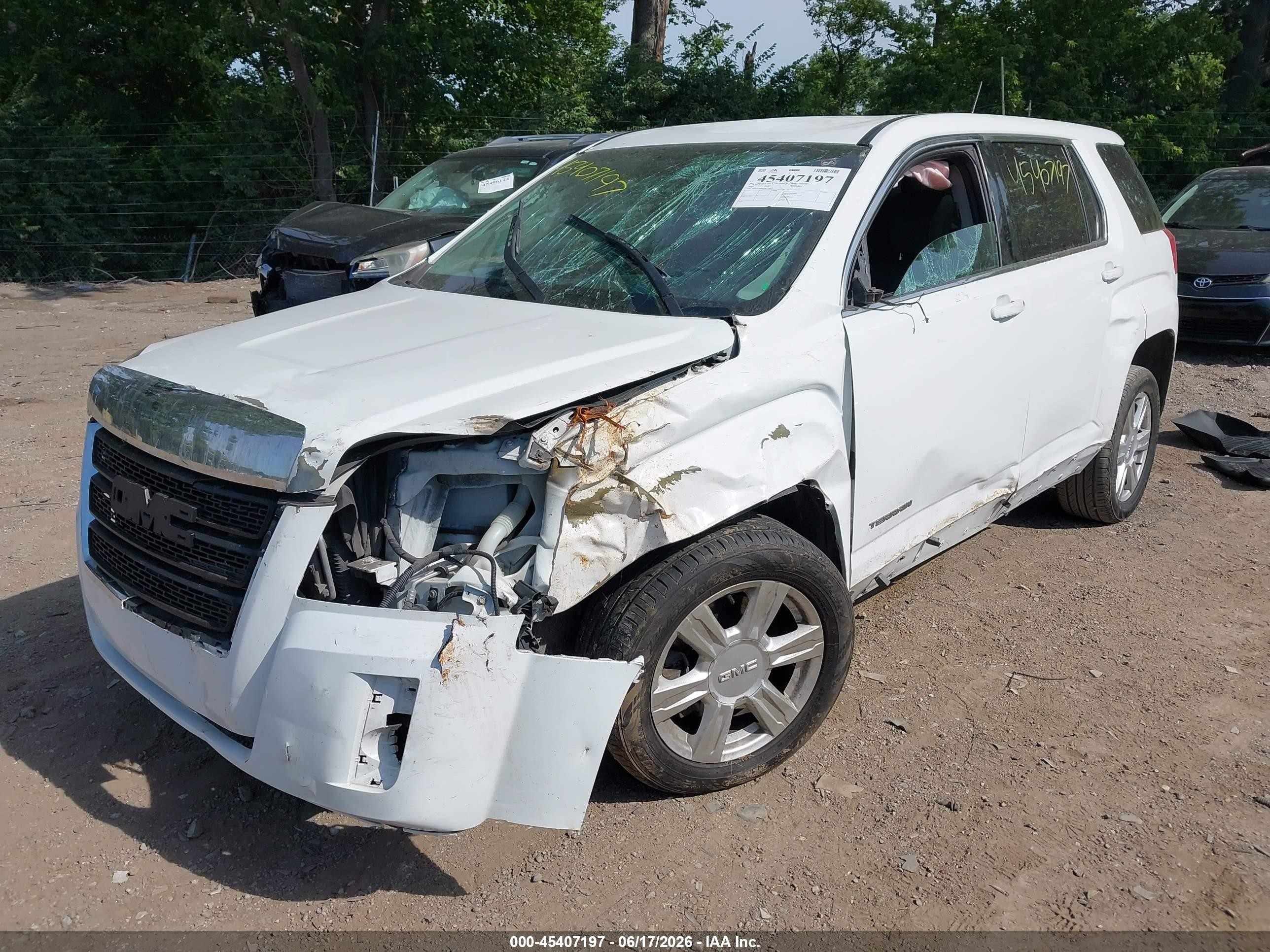 2014 Gmc Terrain Sle-1 White vin: 2GKALMEK6E6106856