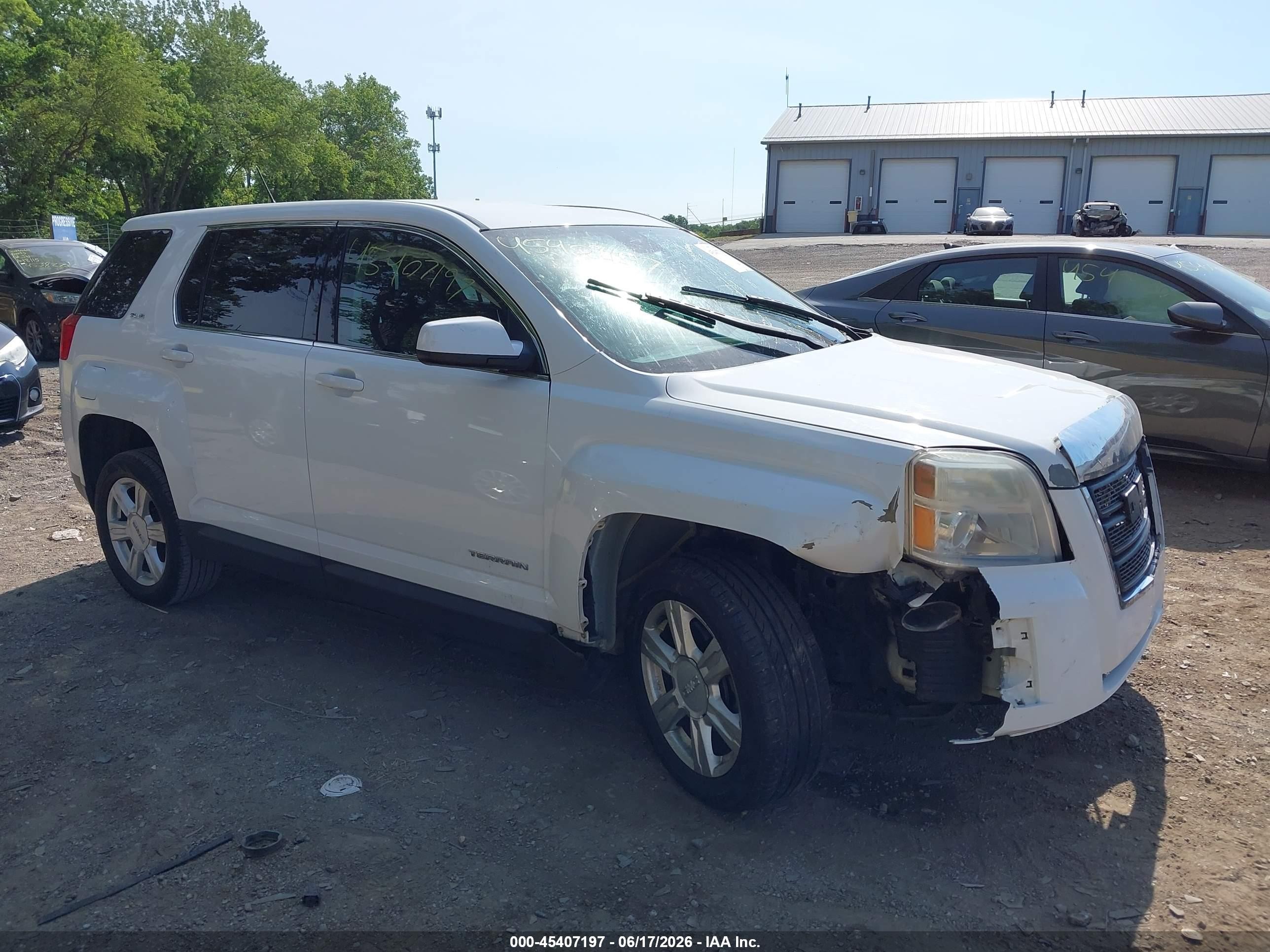 2014 Gmc Terrain Sle-1 White vin: 2GKALMEK6E6106856