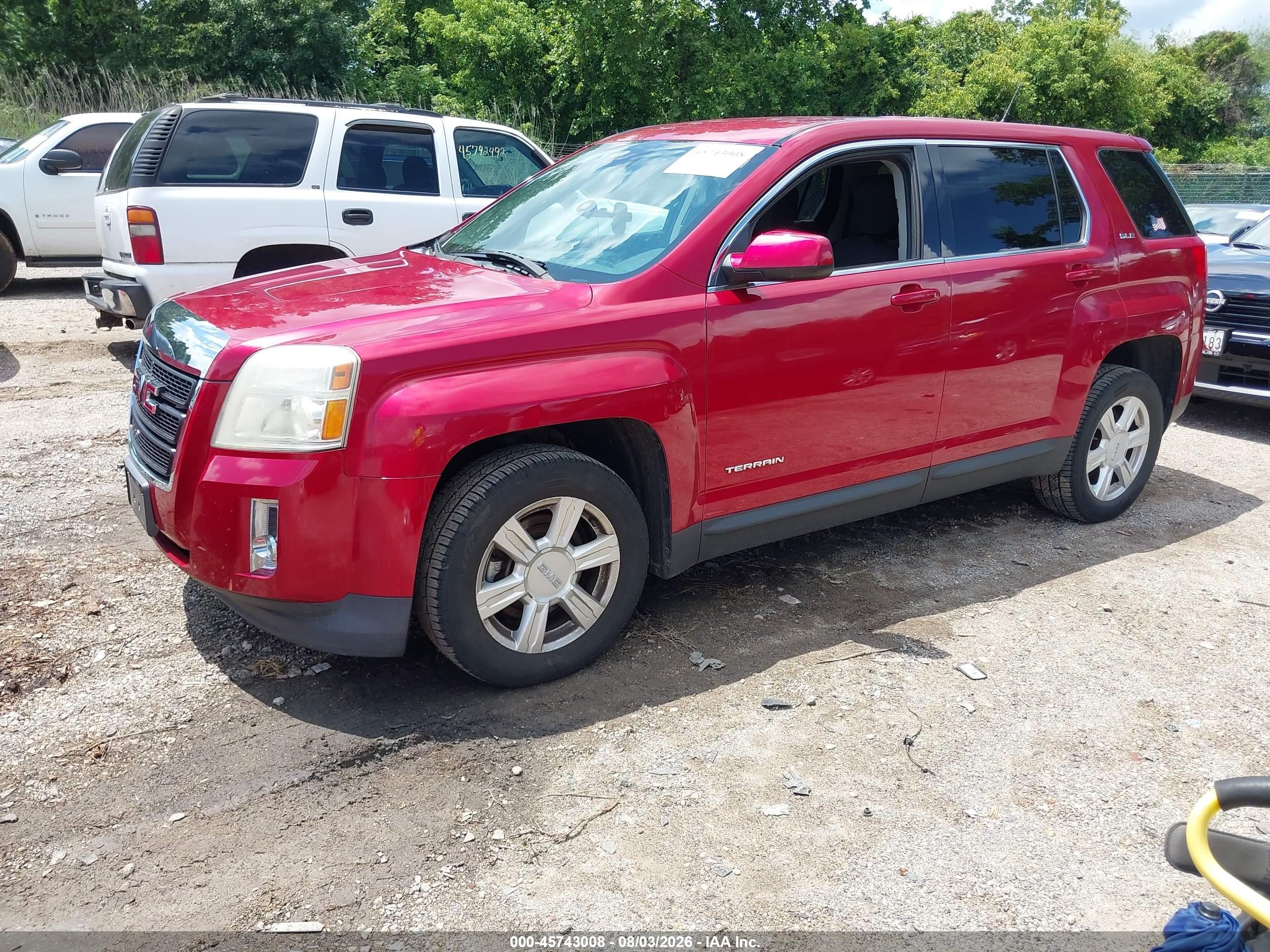 2014 Gmc Terrain Sle-1 Red vin: 2GKALMEK6E6142045