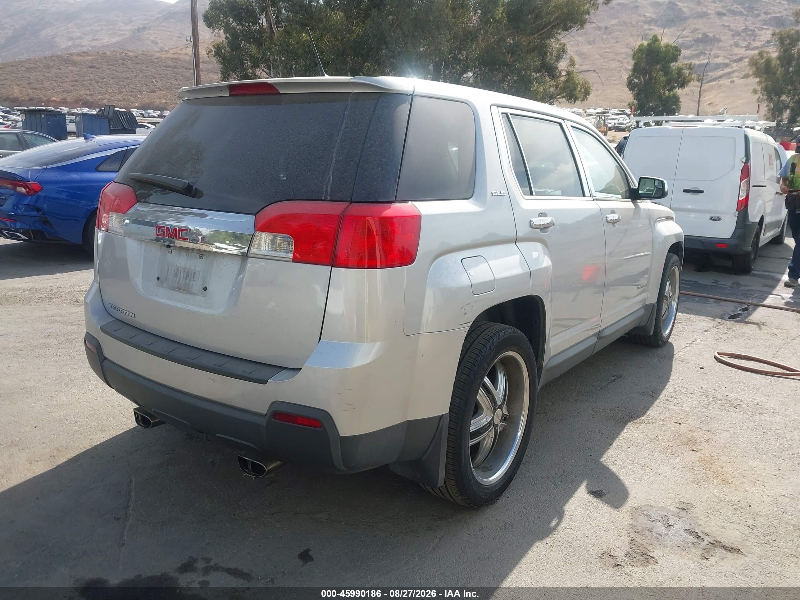 2014 Gmc Terrain Sle-1 Silver vin: 2GKALMEK6E6161629