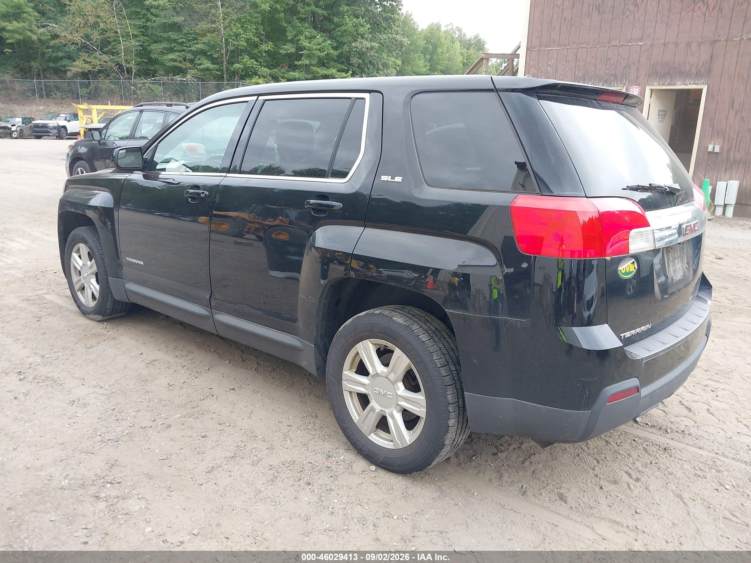 2014 Gmc Terrain Sle-1 Black vin: 2GKALMEK6E6173487