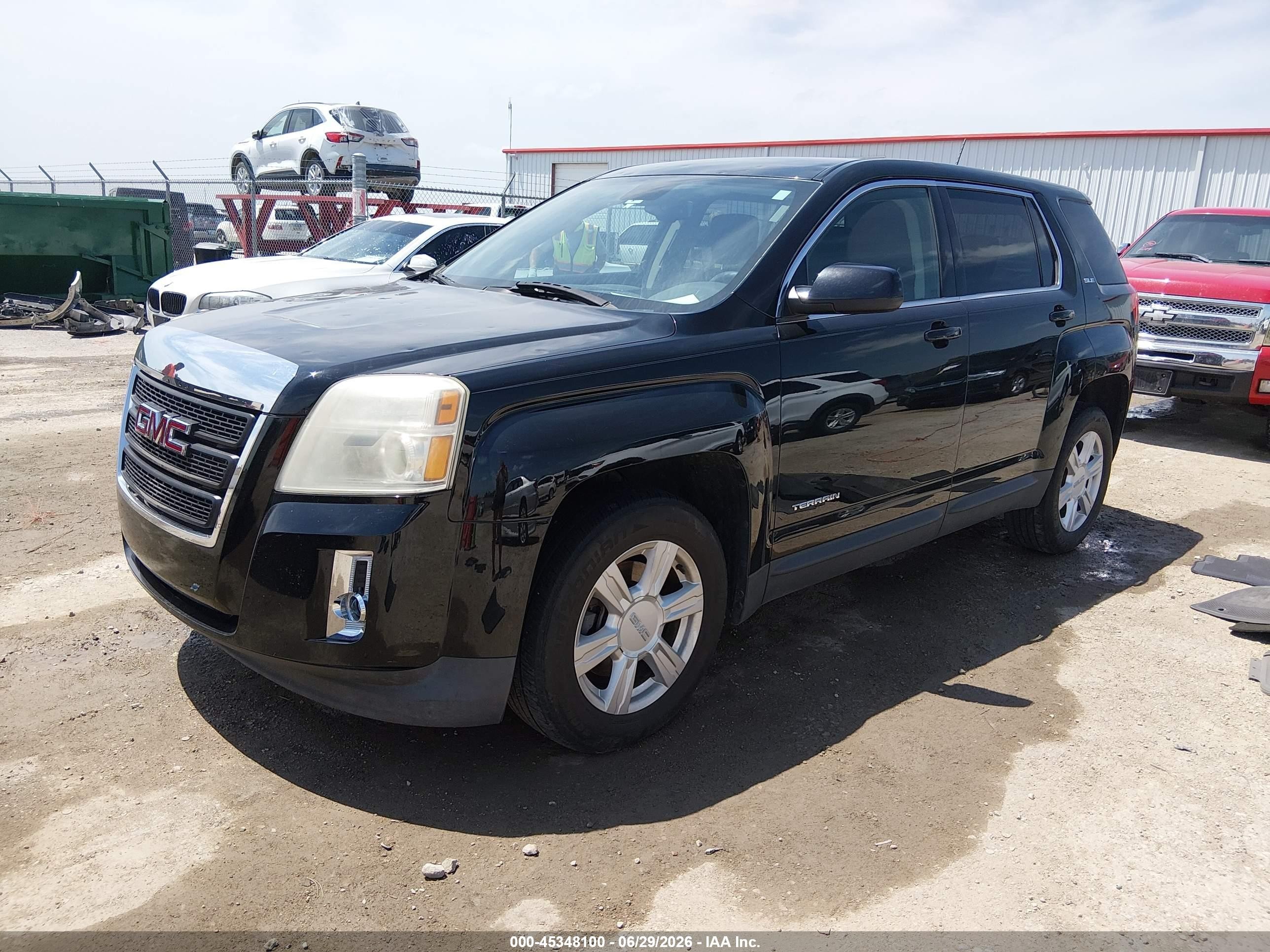 2014 Gmc Terrain Sle-1 Black vin: 2GKALMEK6E6293726