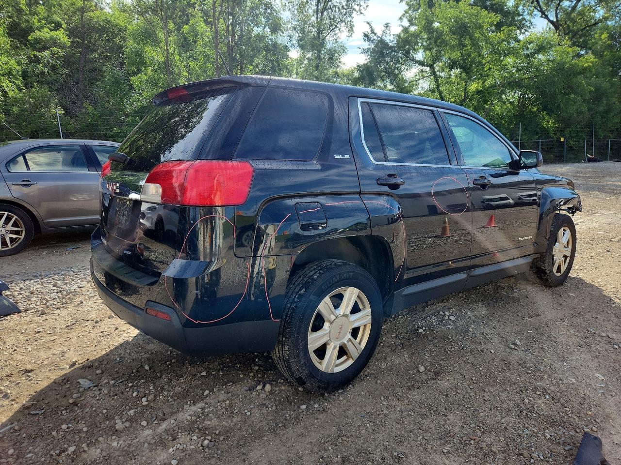 2015 Gmc Terrain Sle Угольный vin: 2GKALMEK6F6206487
