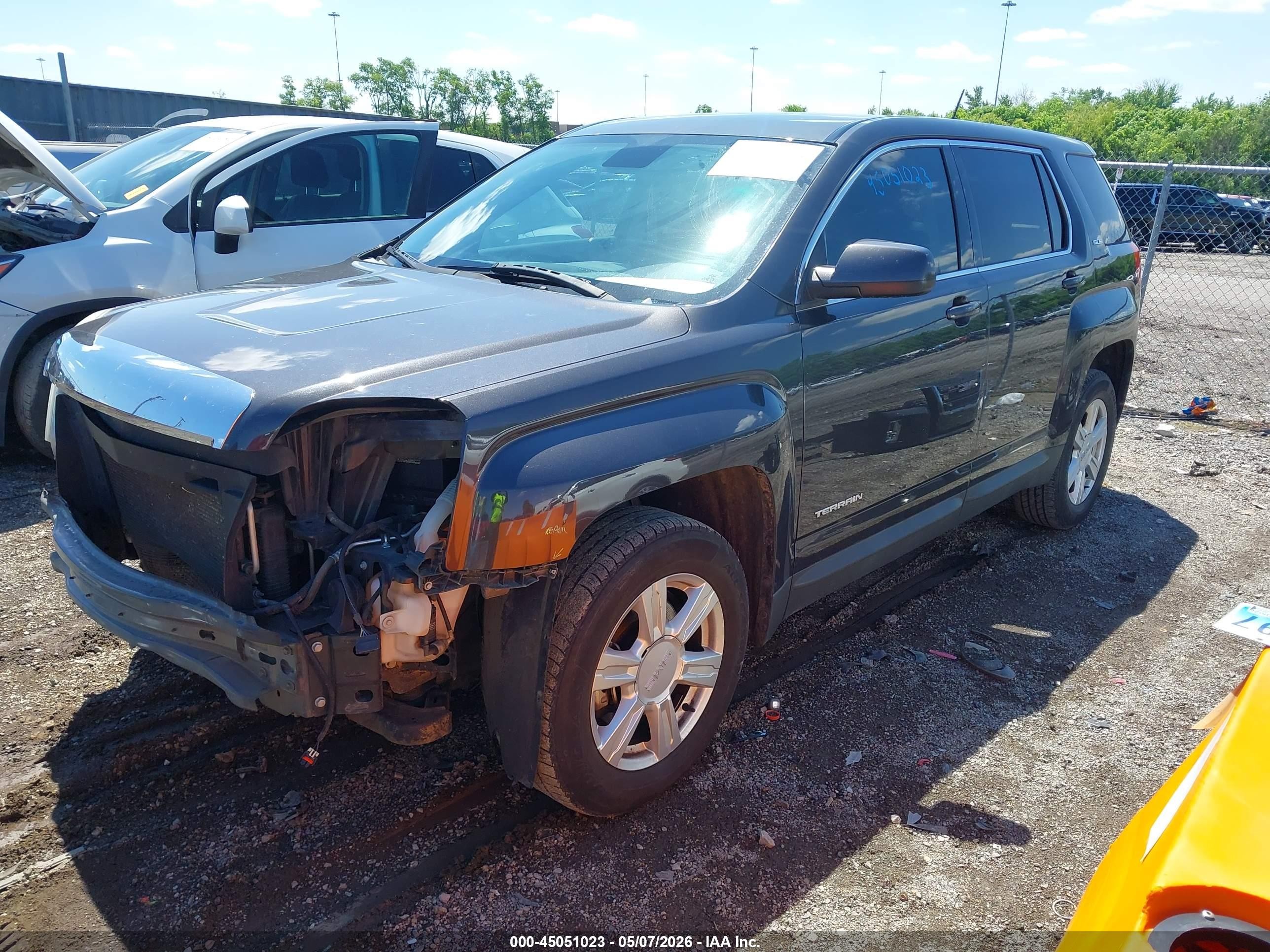 2015 Gmc Terrain Sle-1 Gray vin: 2GKALMEK6F6267614