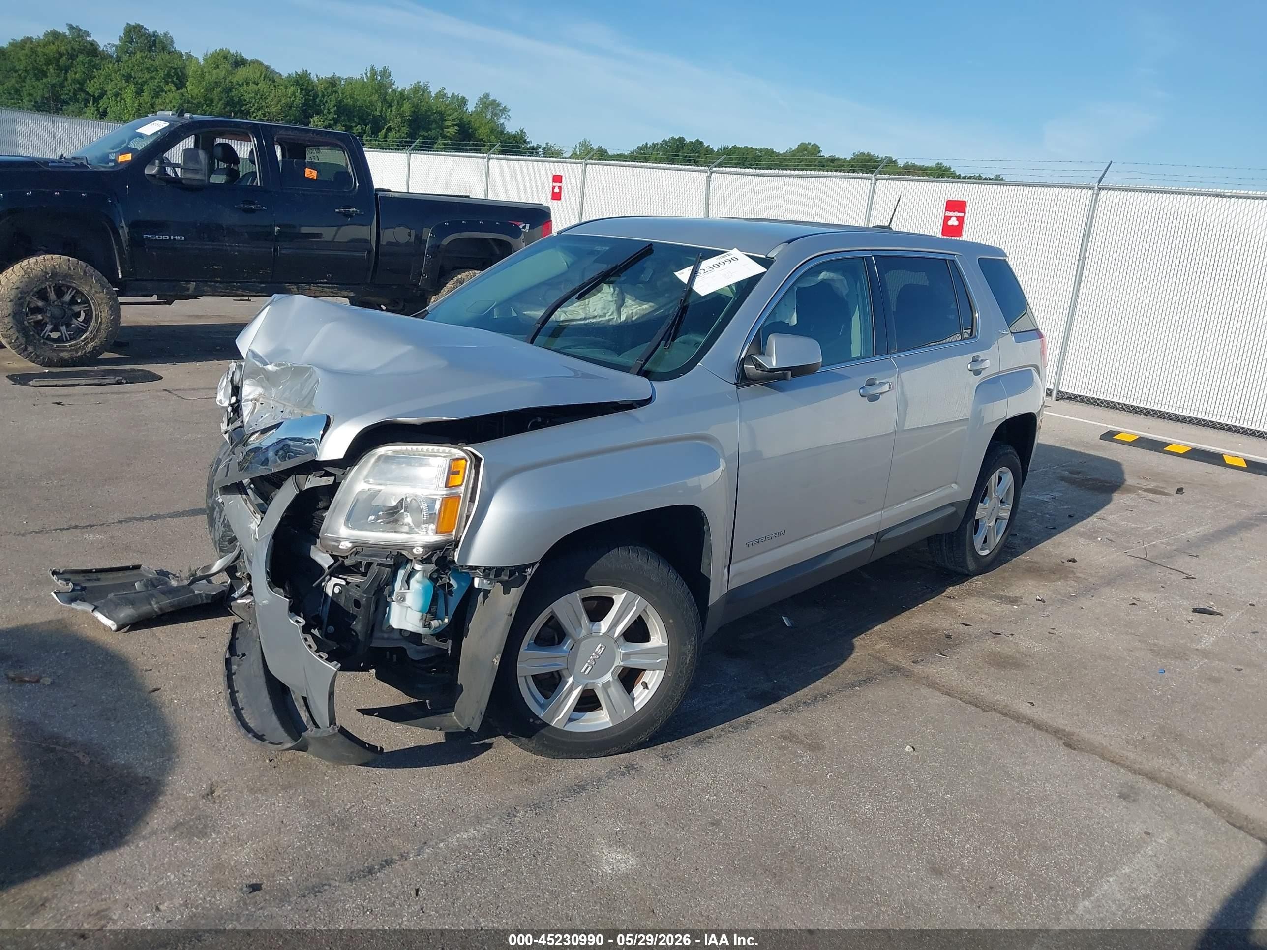 2015 Gmc Terrain Sle-1 Silver vin: 2GKALMEK6F6317332