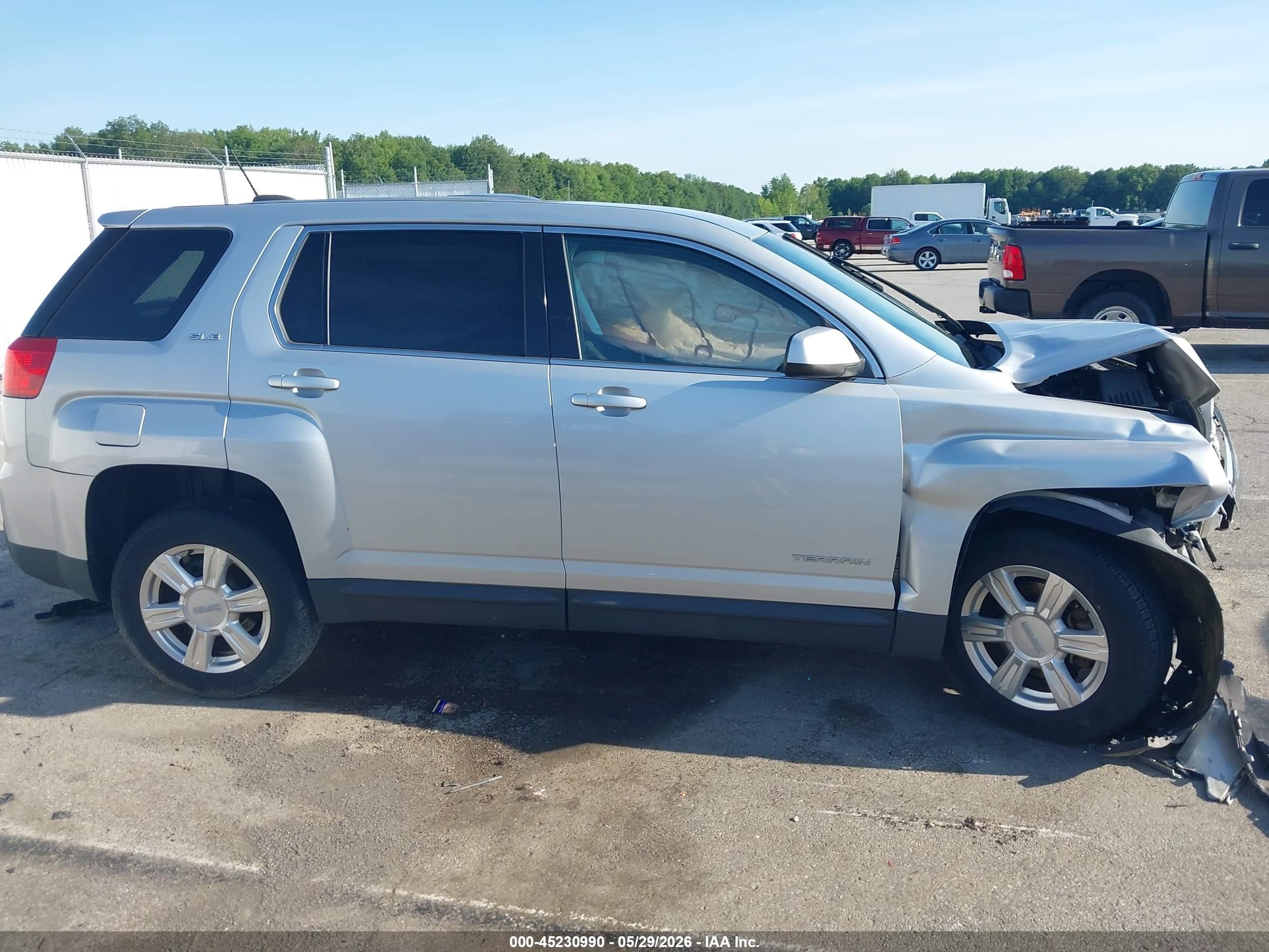 2015 Gmc Terrain Sle-1 Silver vin: 2GKALMEK6F6317332
