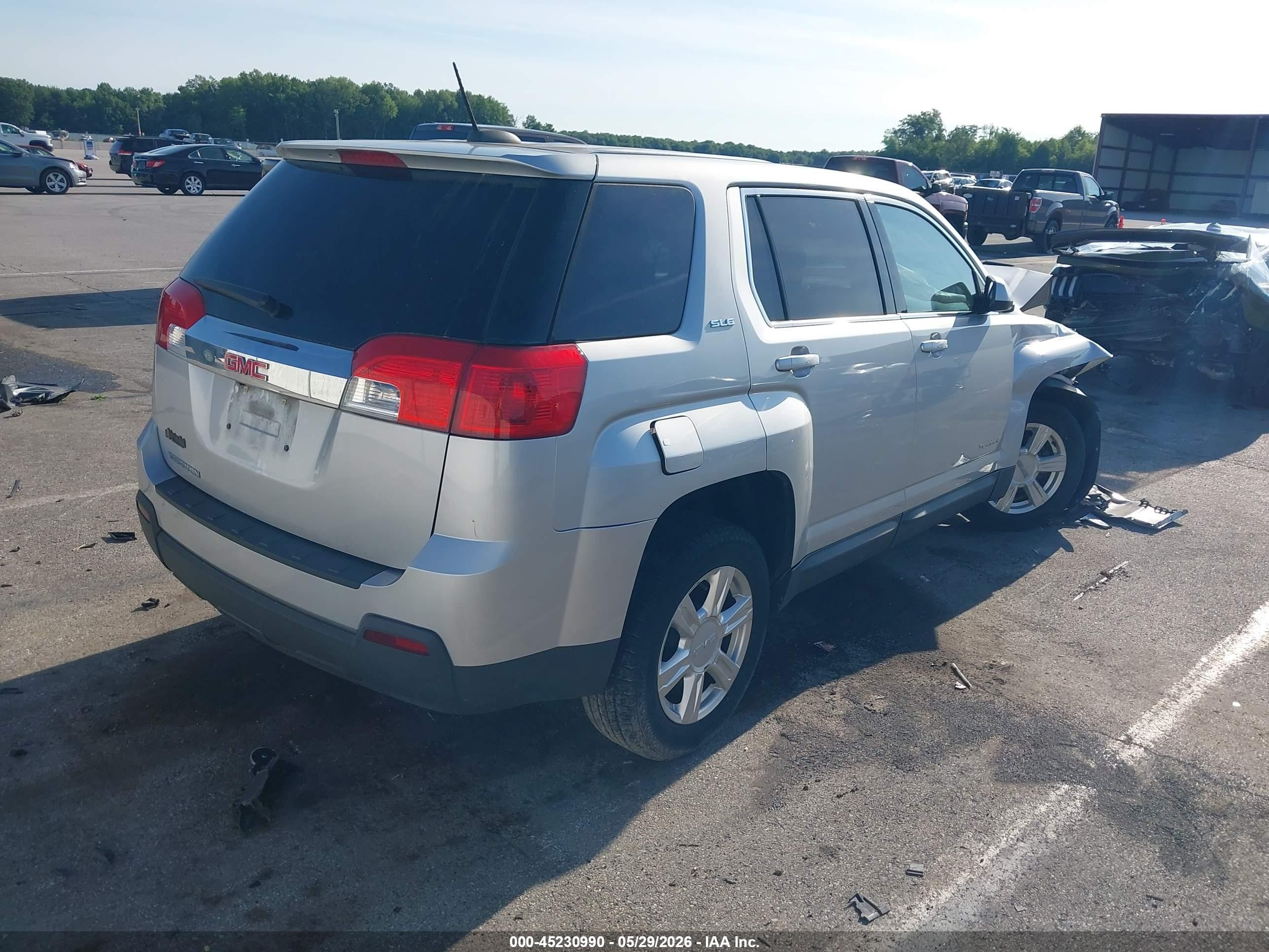 2015 Gmc Terrain Sle-1 Silver vin: 2GKALMEK6F6317332