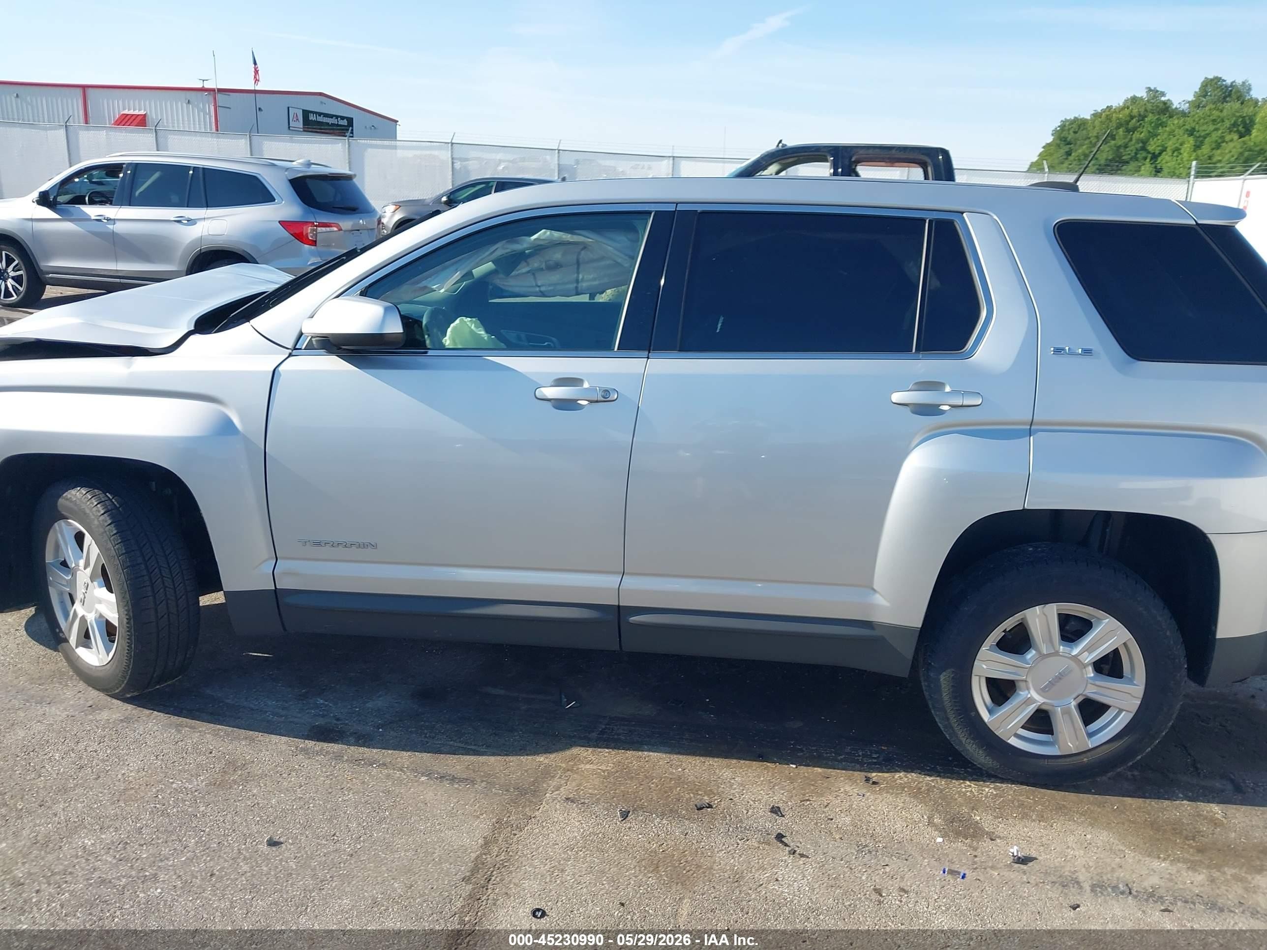 2015 Gmc Terrain Sle-1 Silver vin: 2GKALMEK6F6317332