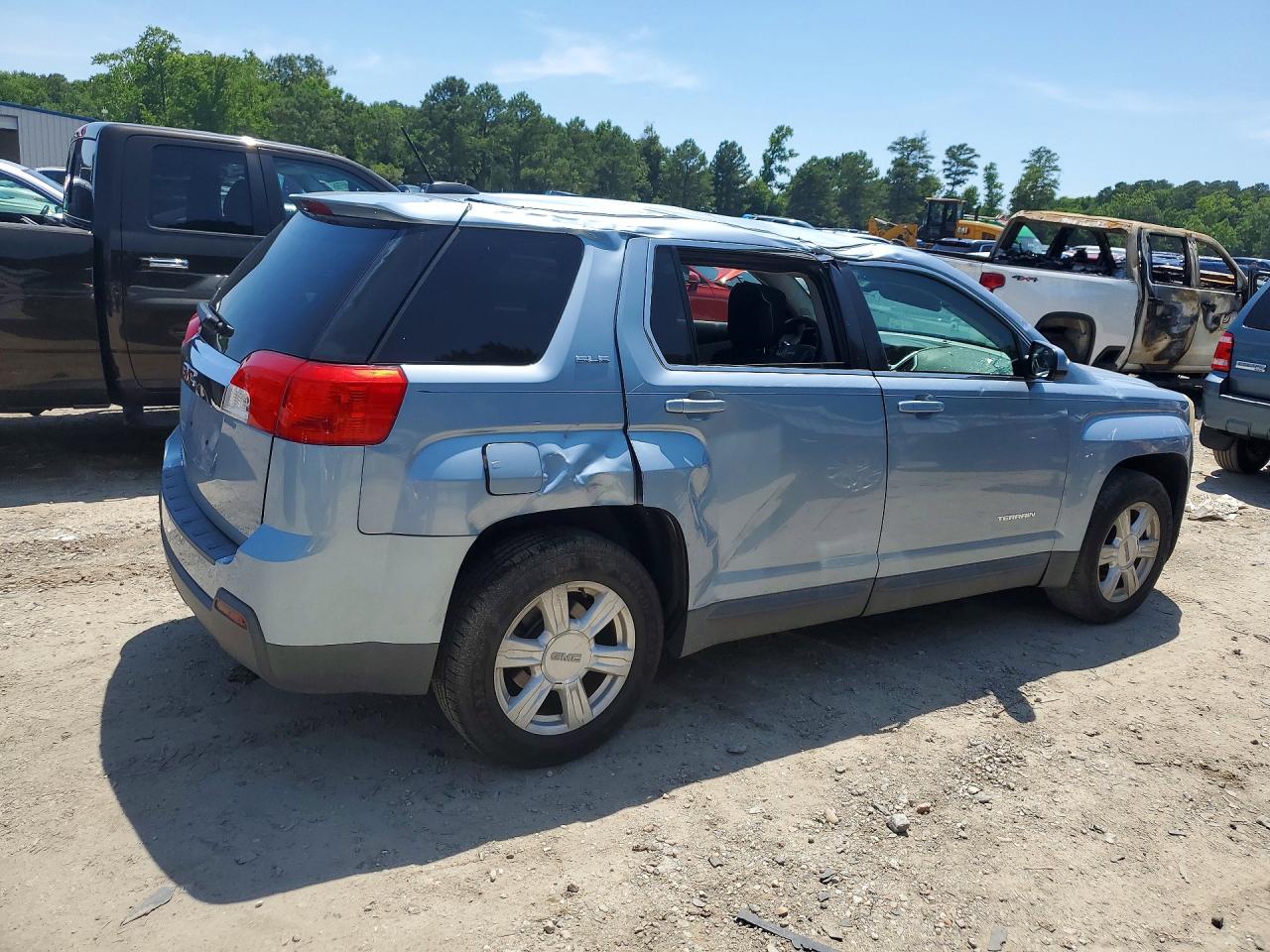 2015 Gmc Terrain Sle Blue vin: 2GKALMEK6F6320005