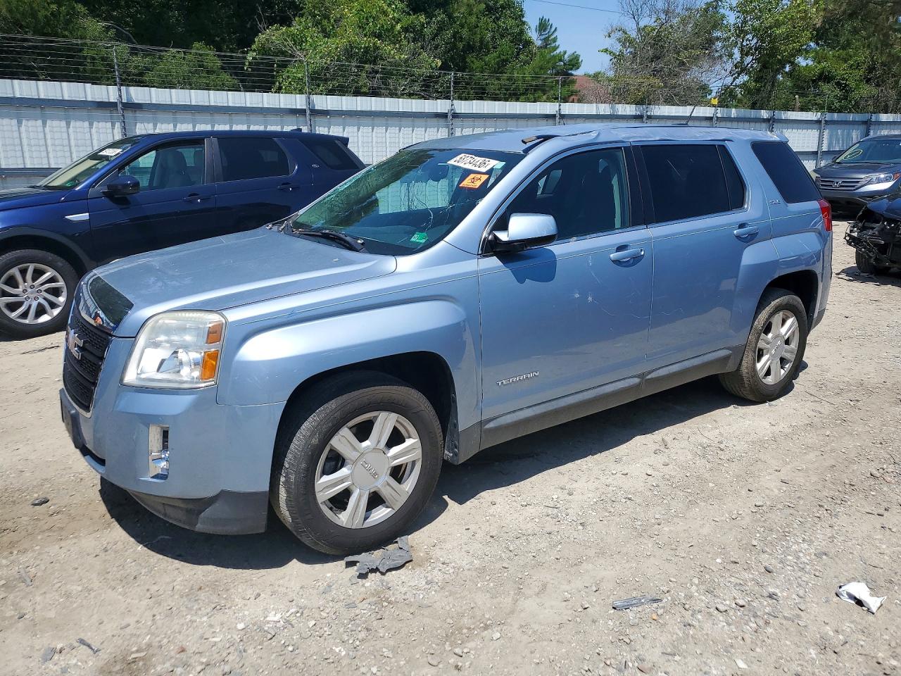 2015 Gmc Terrain Sle Blue vin: 2GKALMEK6F6320005