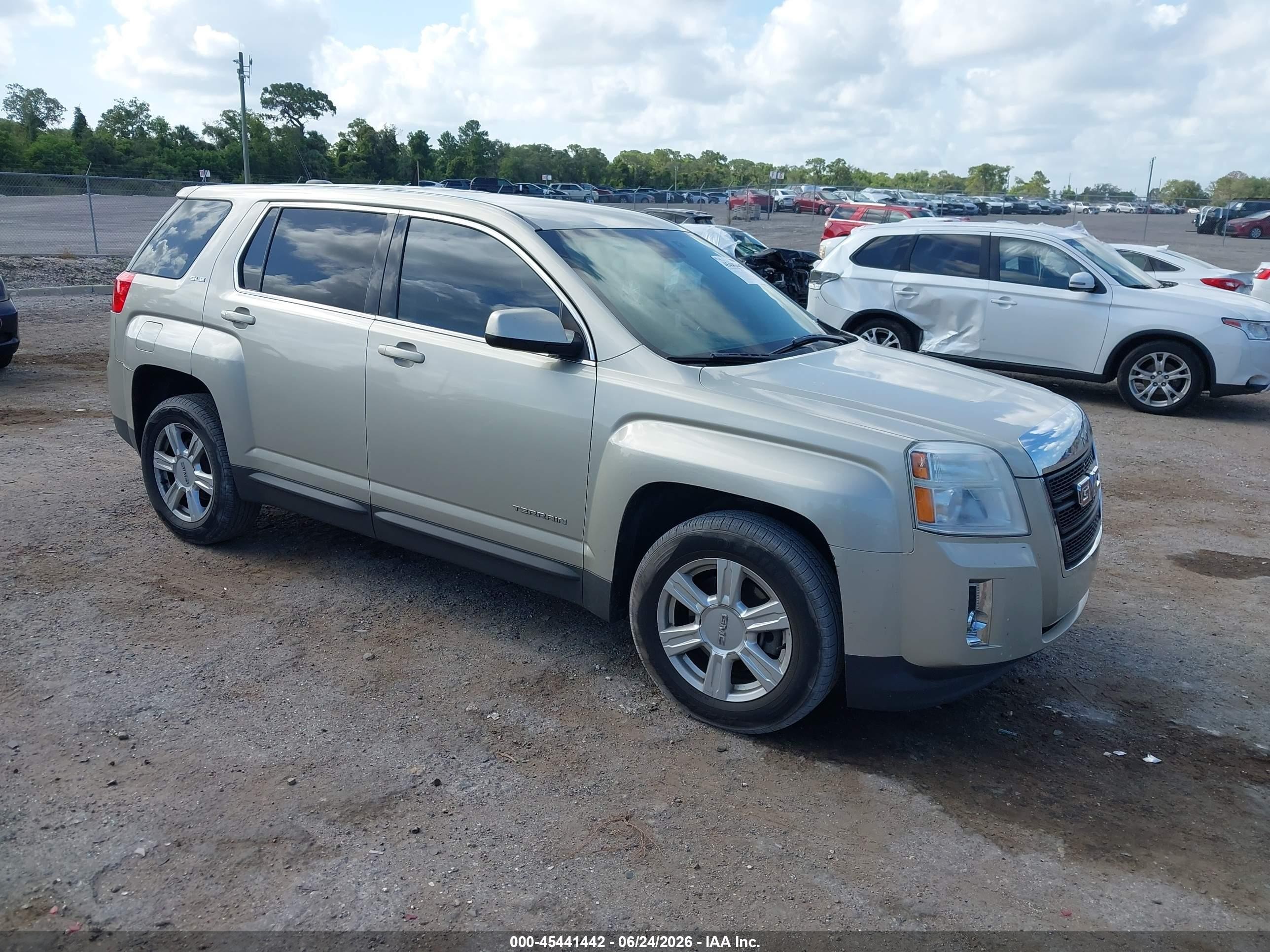 2015 Gmc Terrain Sle-1 Beige vin: 2GKALMEK6F6373528