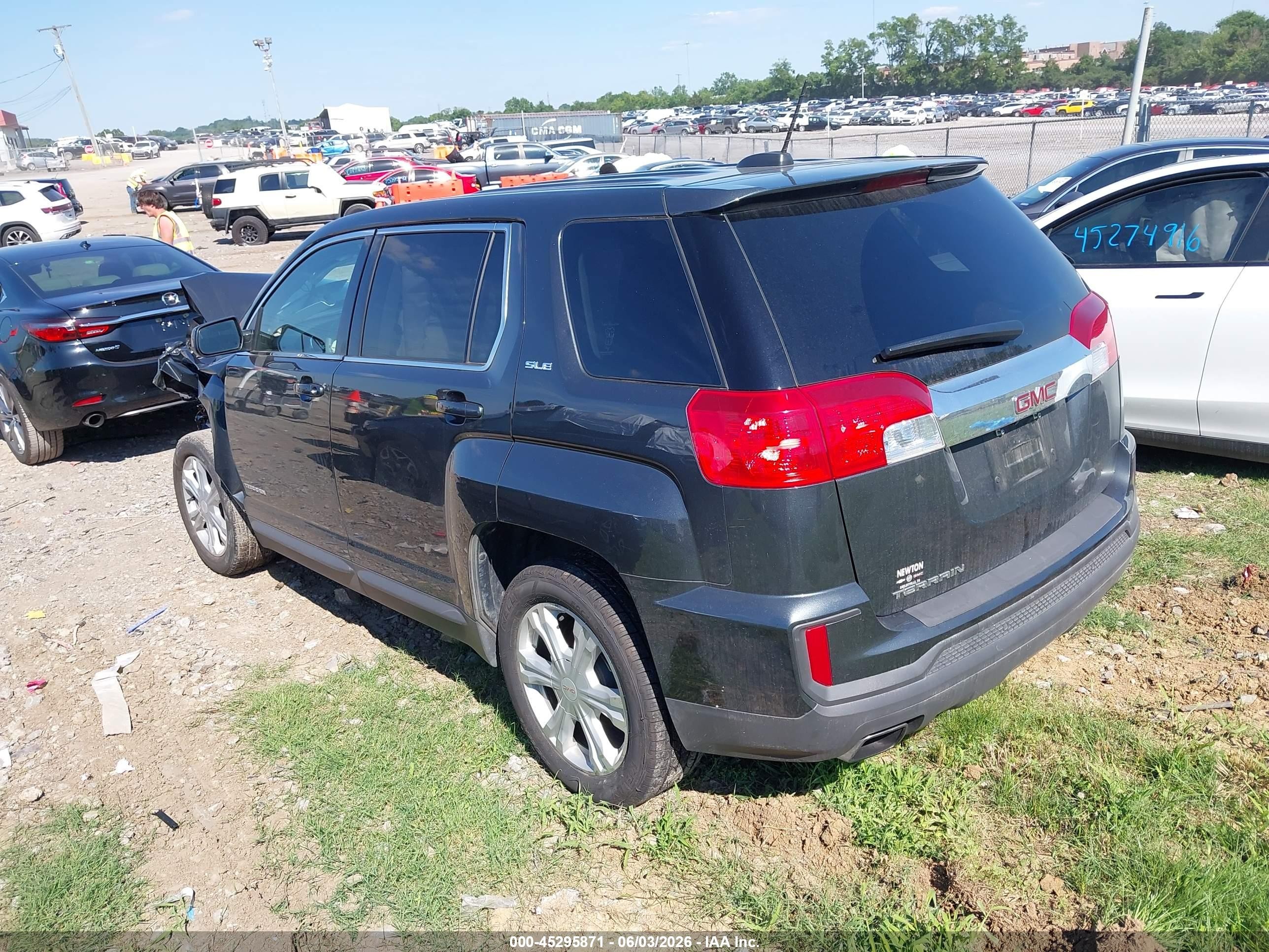 2017 Gmc Terrain Sle-1 Серый vin: 2GKALMEK6H6207044
