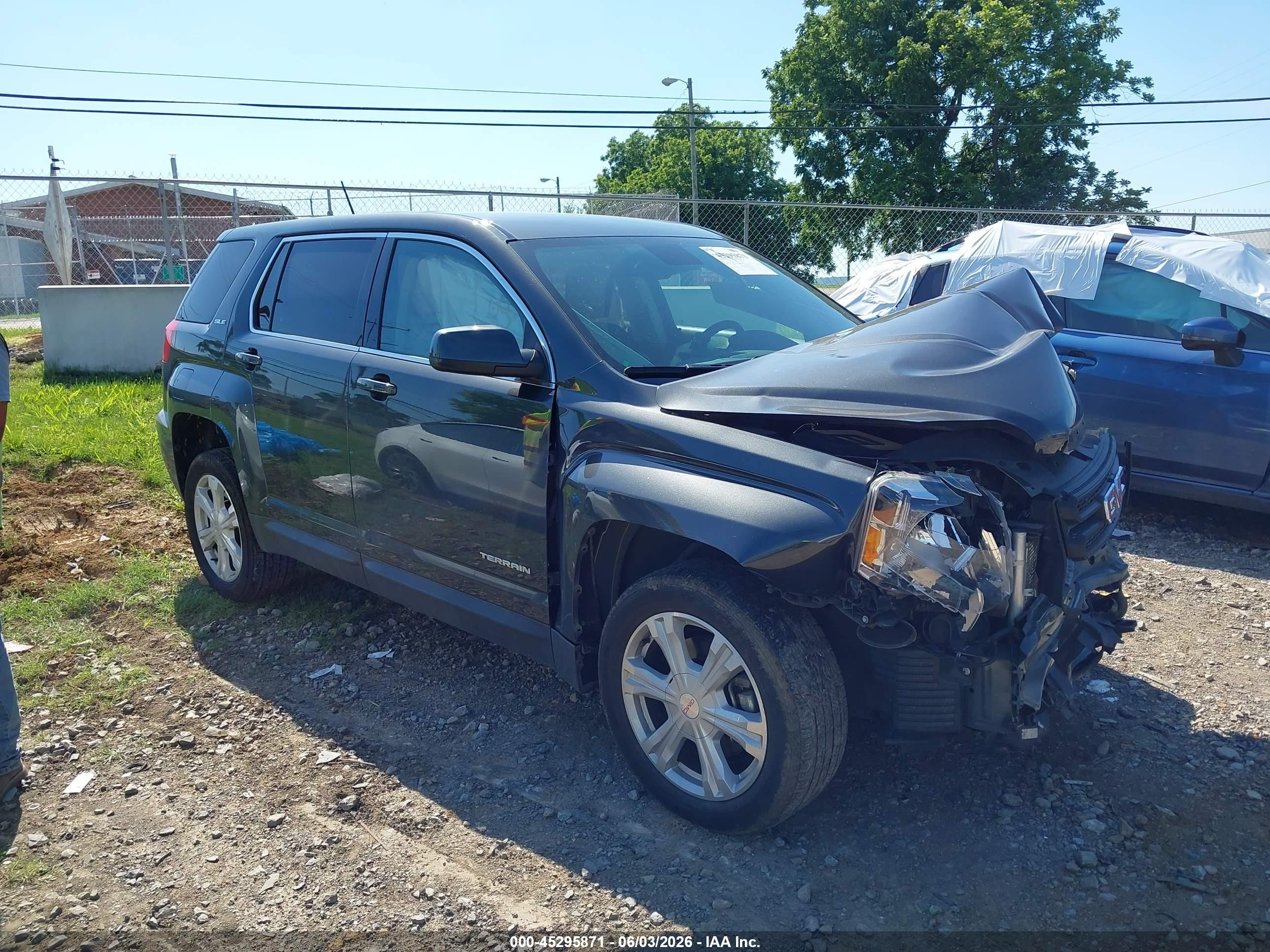 2017 Gmc Terrain Sle-1 Серый vin: 2GKALMEK6H6207044