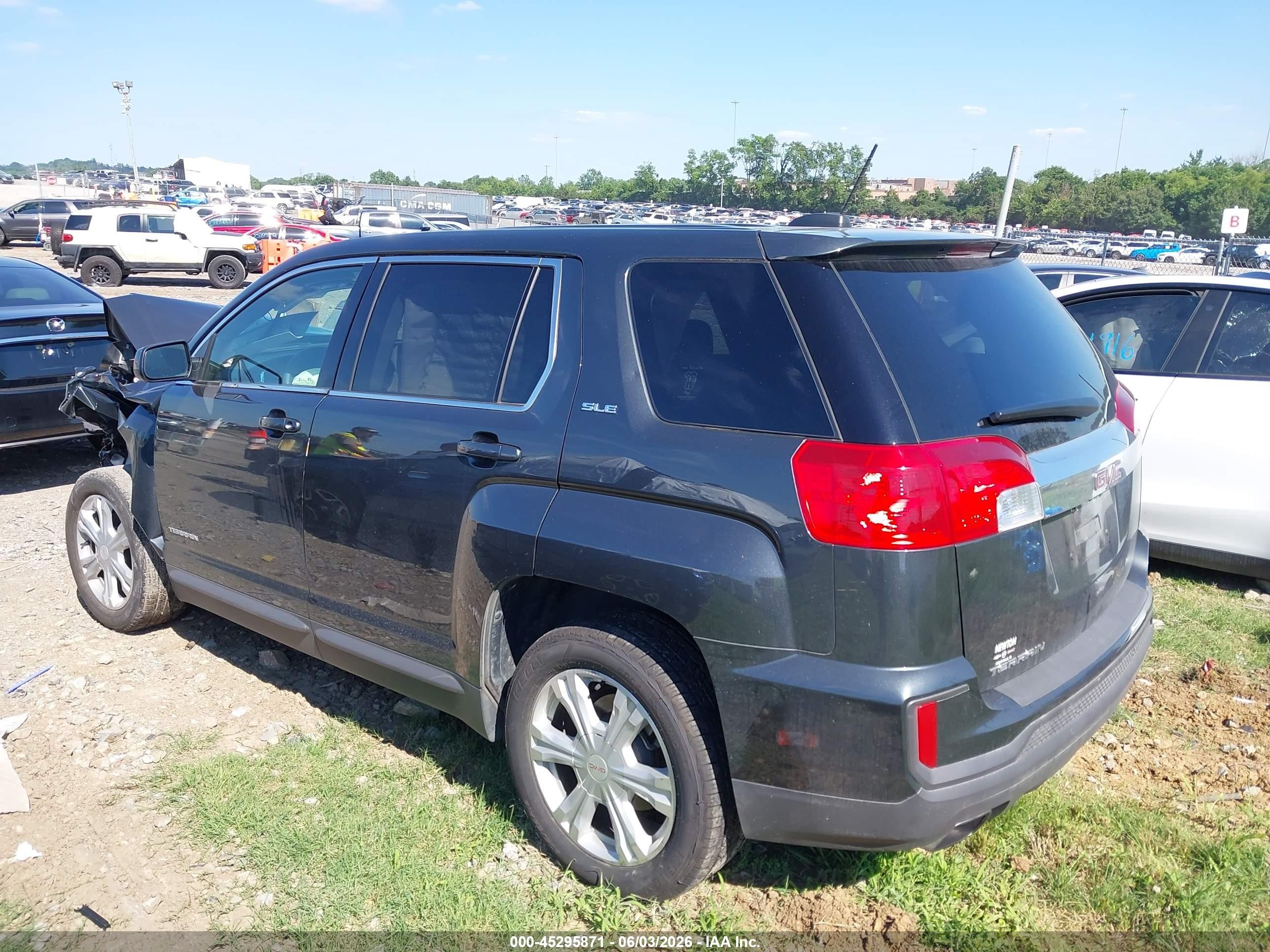 2017 Gmc Terrain Sle-1 Серый vin: 2GKALMEK6H6207044