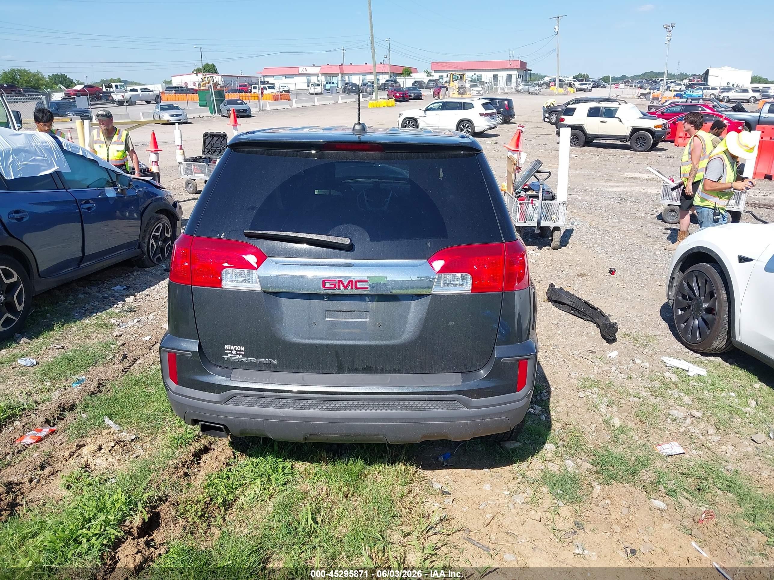 2017 Gmc Terrain Sle-1 Серый vin: 2GKALMEK6H6207044