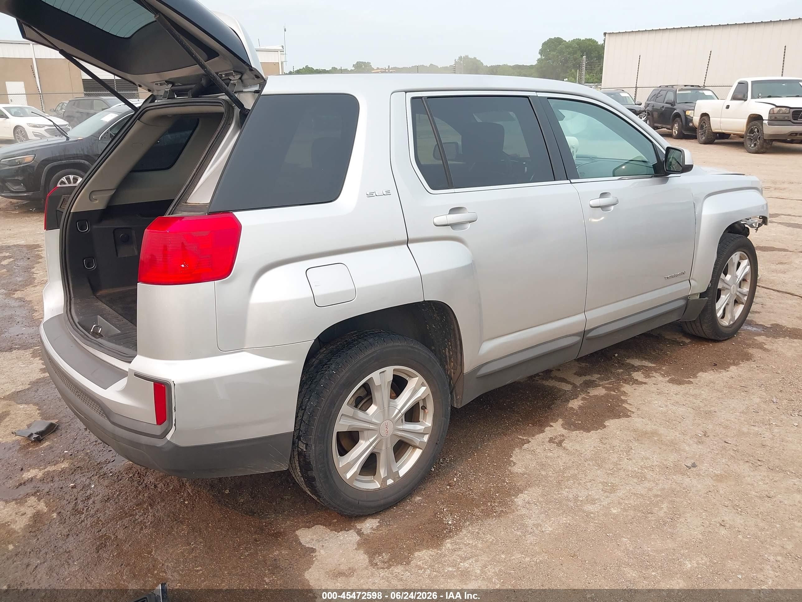 2017 Gmc Terrain Sle-1 Silver vin: 2GKALMEK6H6353458
