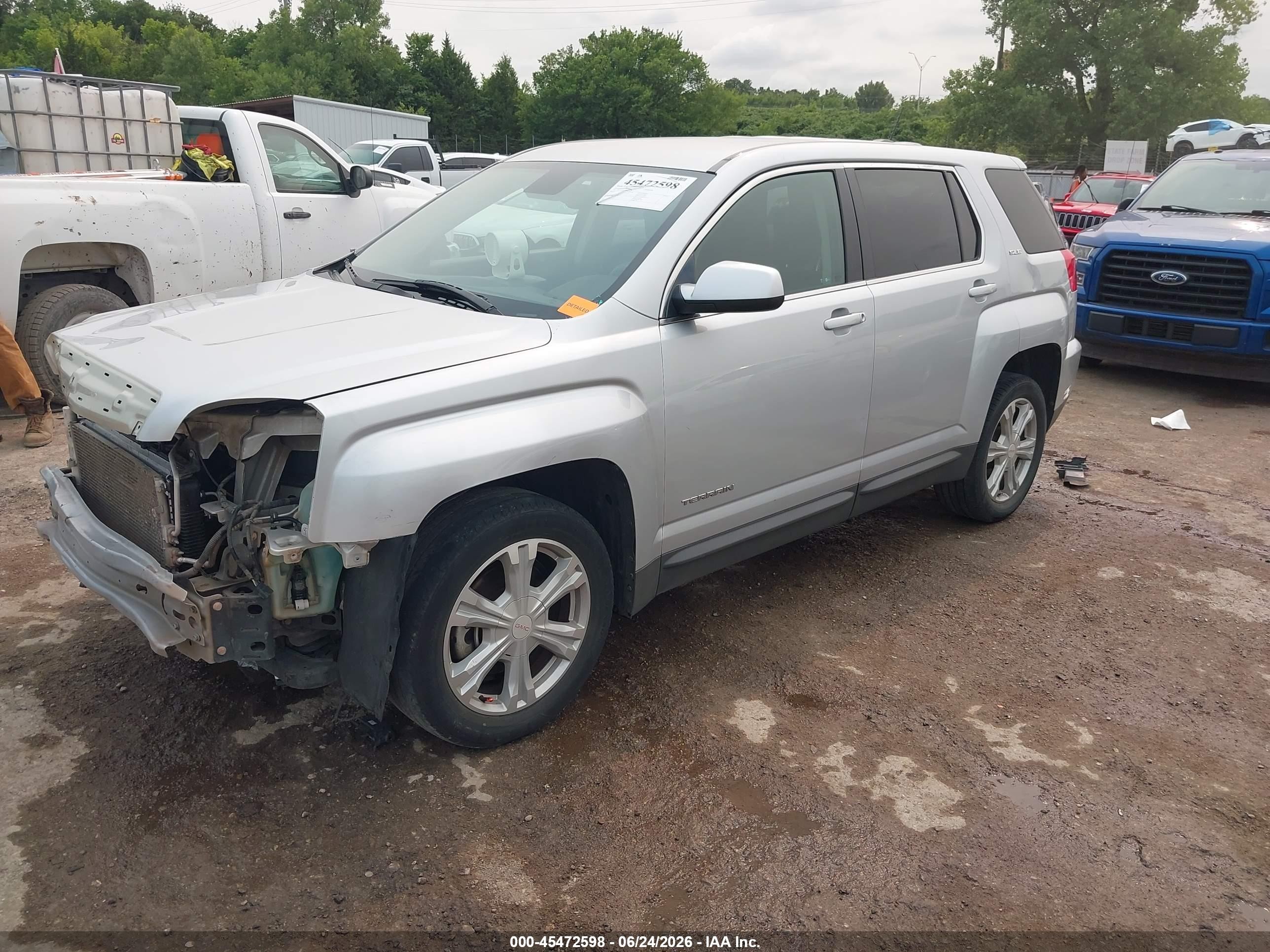 2017 Gmc Terrain Sle-1 Silver vin: 2GKALMEK6H6353458
