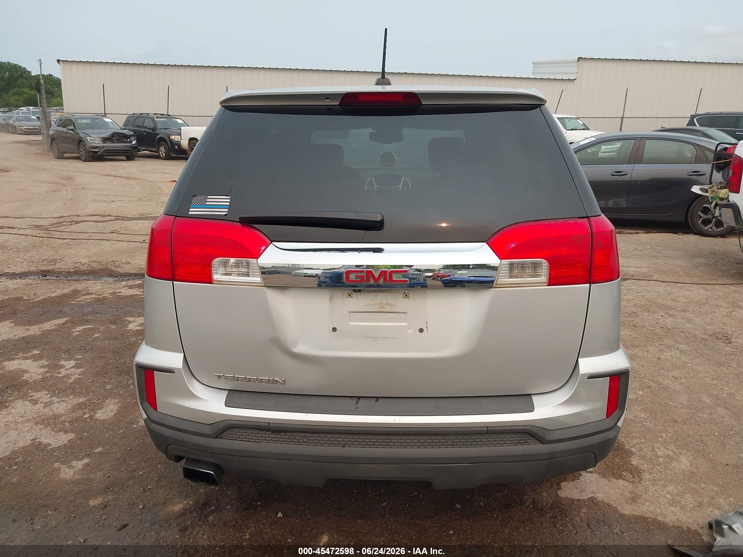 2017 Gmc Terrain Sle-1 Silver vin: 2GKALMEK6H6353458