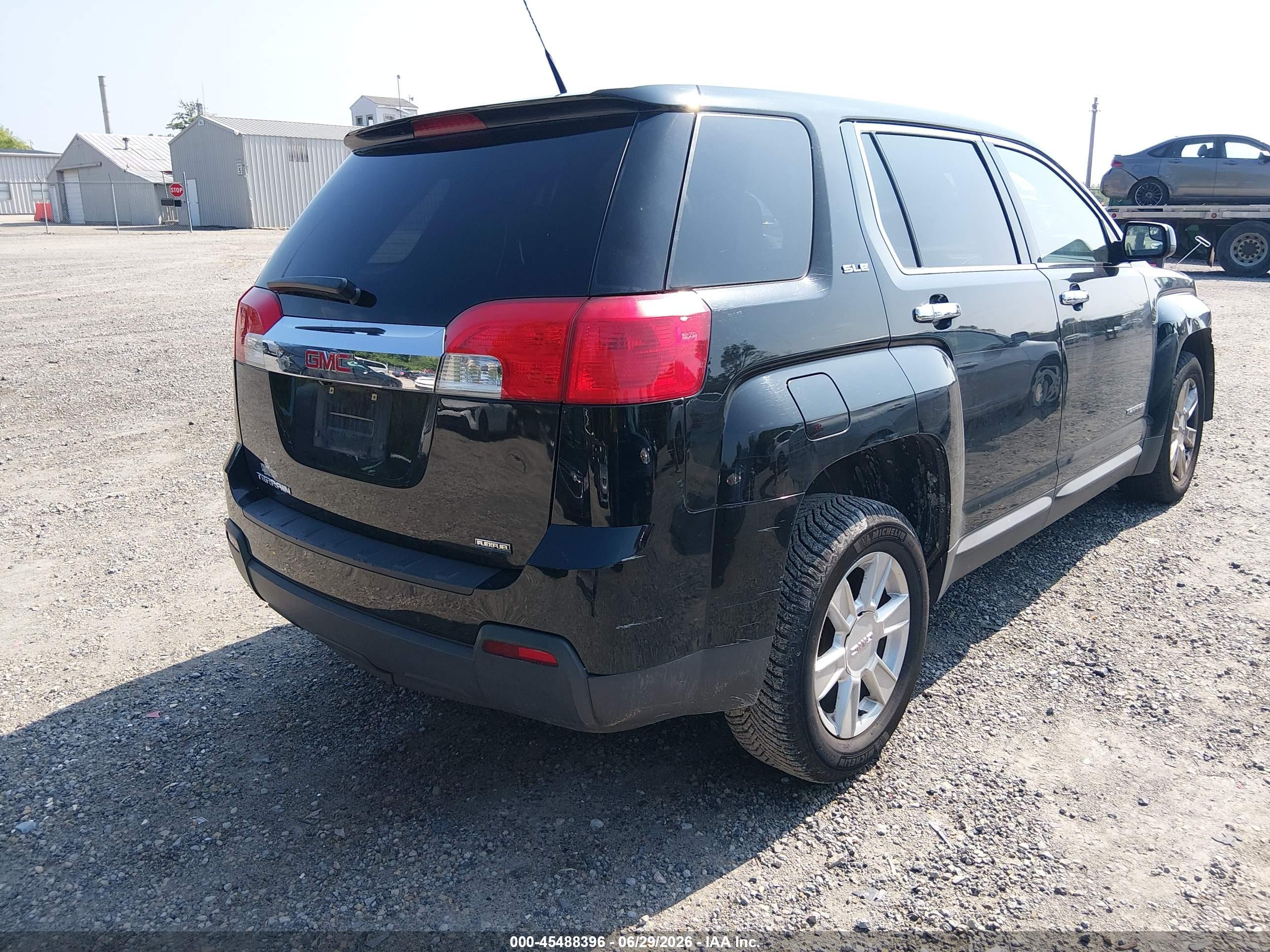 2012 Gmc Terrain Sle-1 Black vin: 2GKALMEK7C6113781