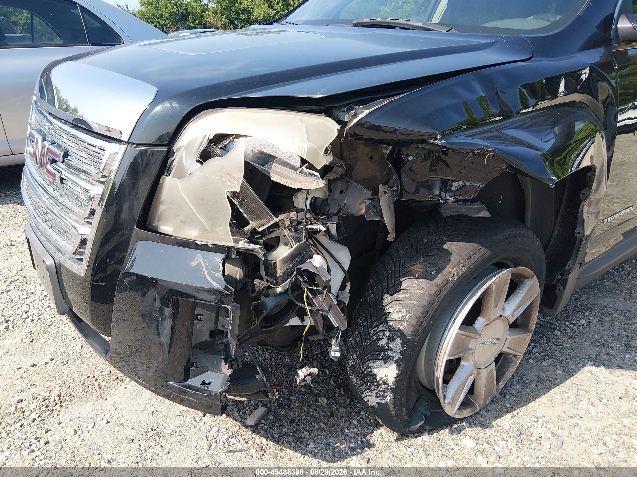 2012 Gmc Terrain Sle-1 Black vin: 2GKALMEK7C6113781