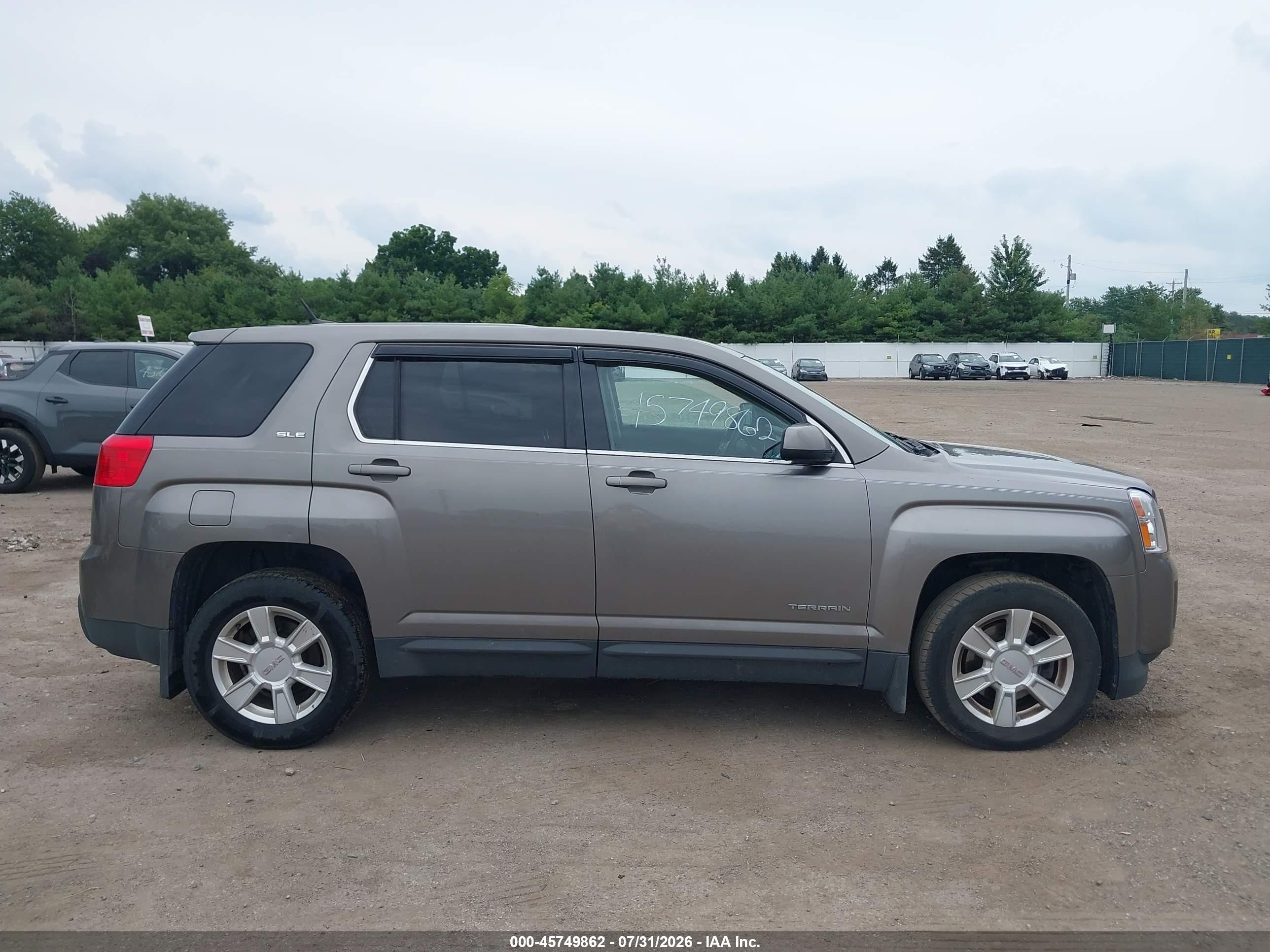 2012 Gmc Terrain Sle-1 Gray vin: 2GKALMEK7C6123629