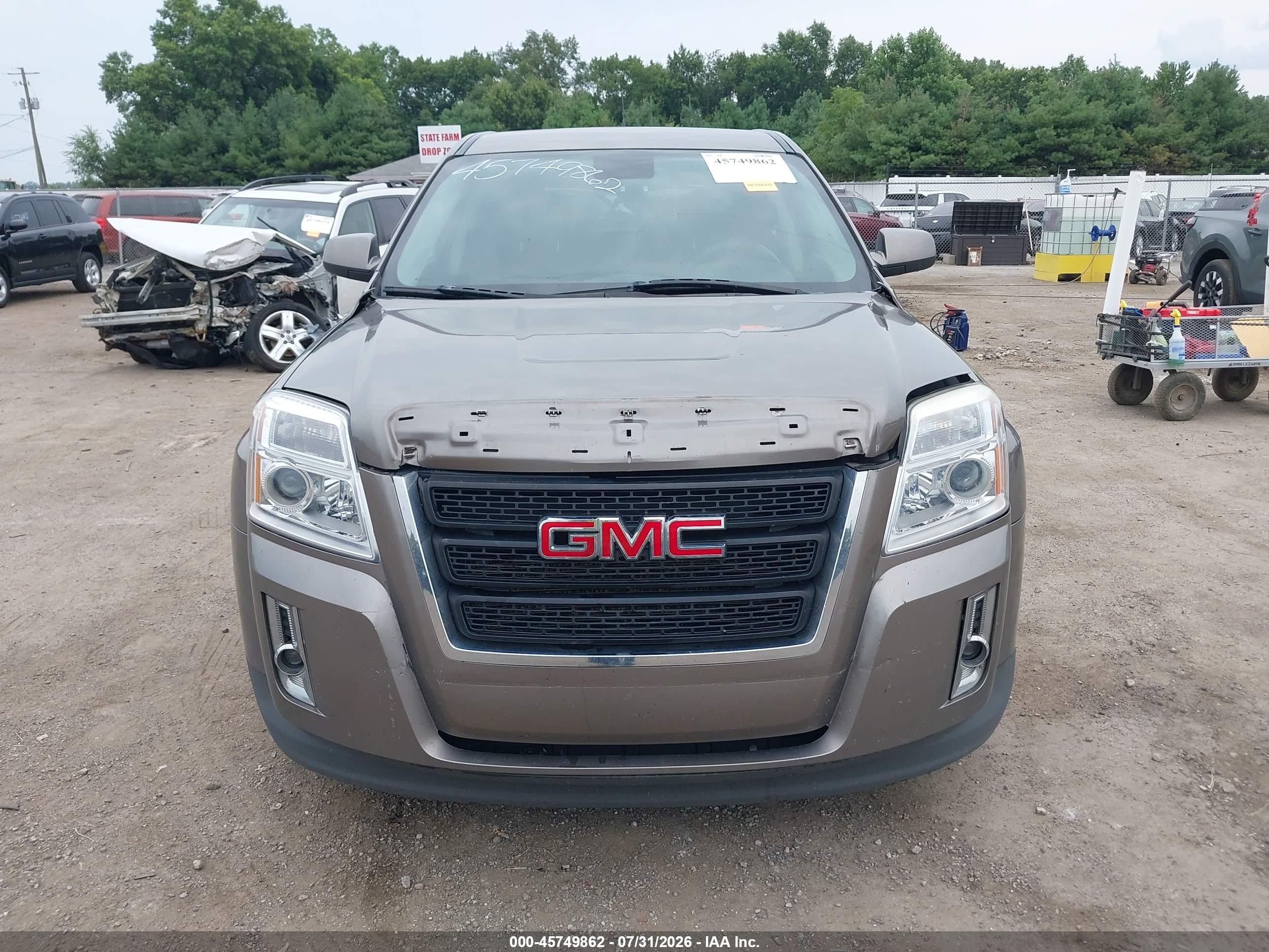 2012 Gmc Terrain Sle-1 Gray vin: 2GKALMEK7C6123629