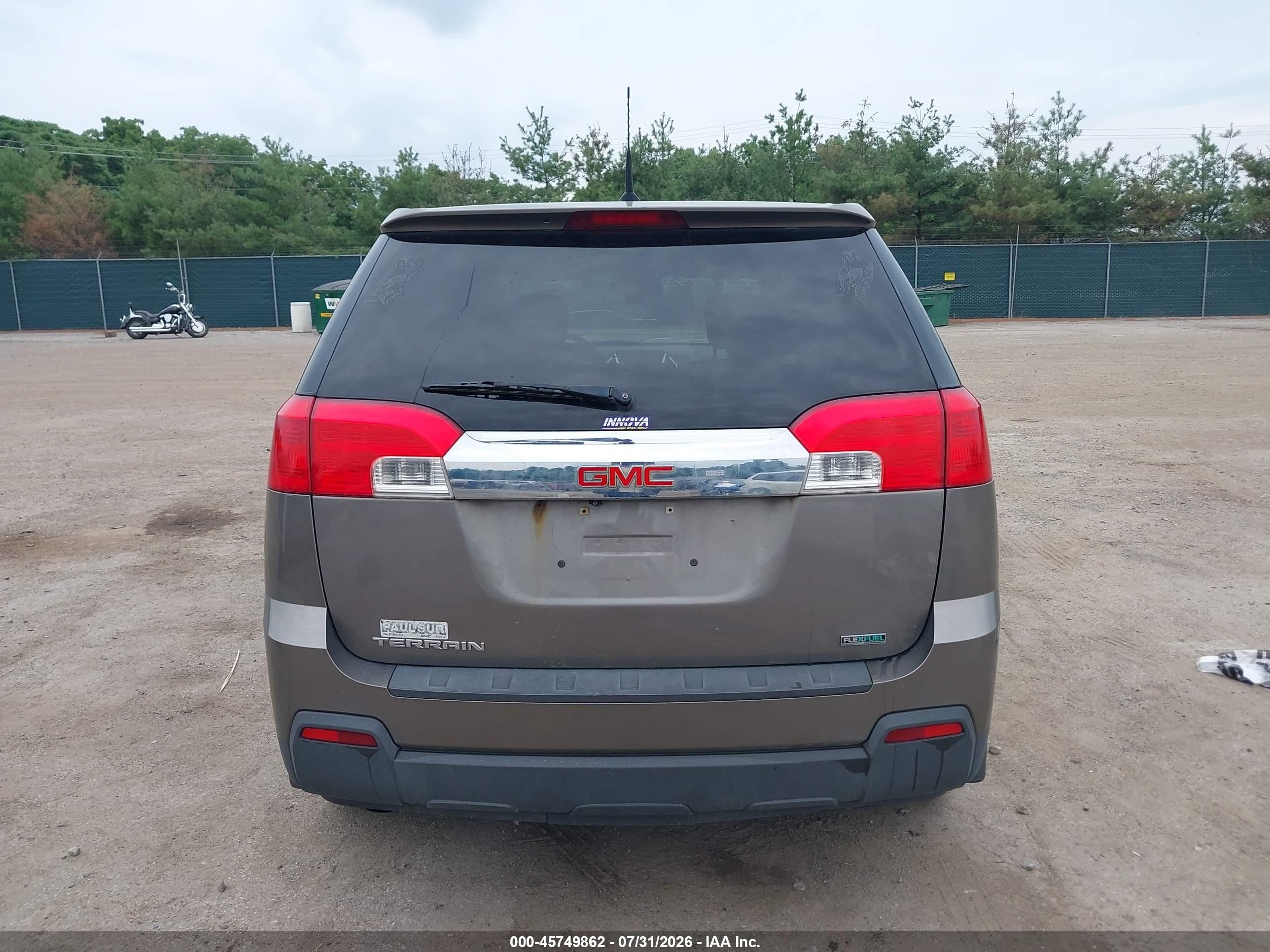 2012 Gmc Terrain Sle-1 Gray vin: 2GKALMEK7C6123629